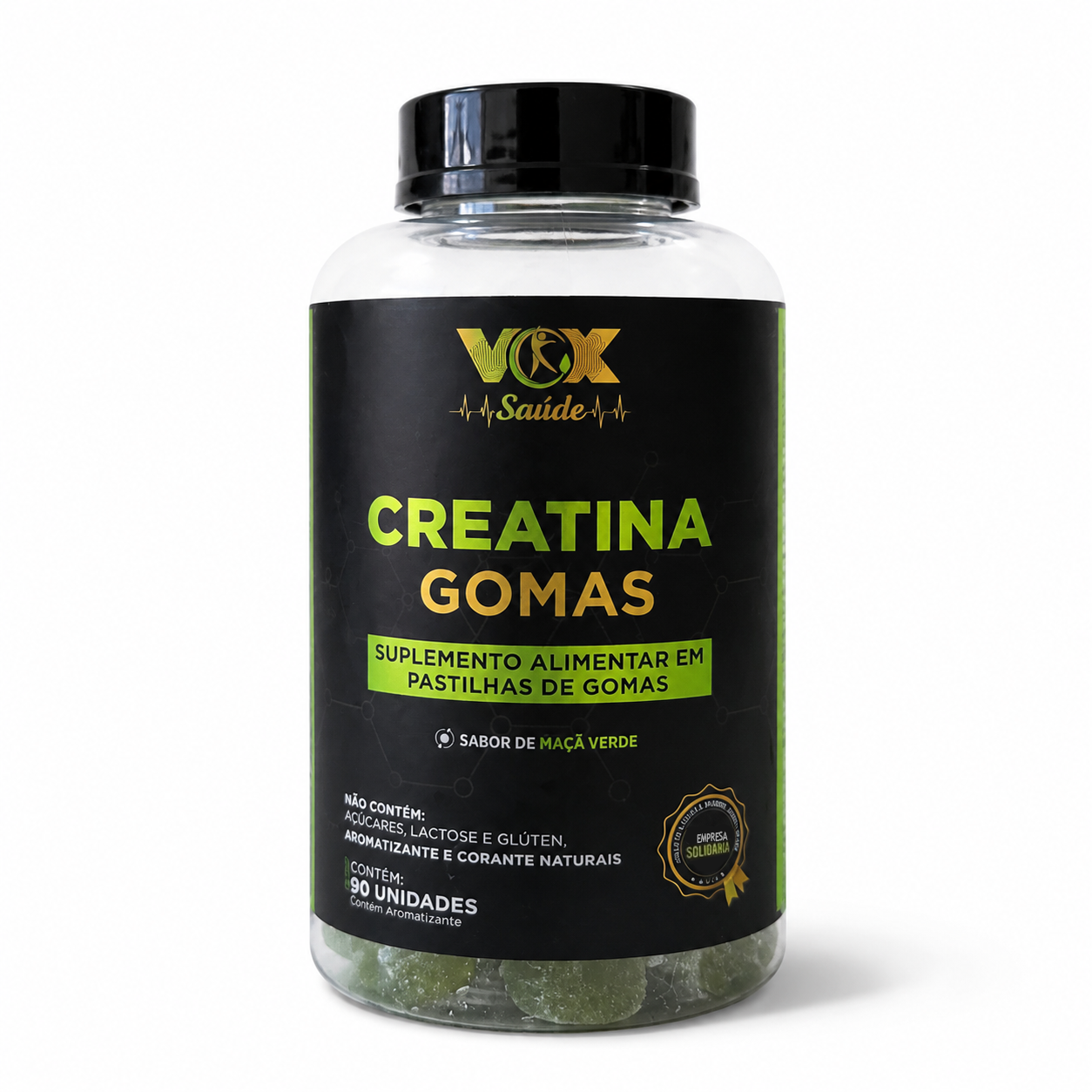 Creatina Gomas VOX Saúde - Maçã Verde 5