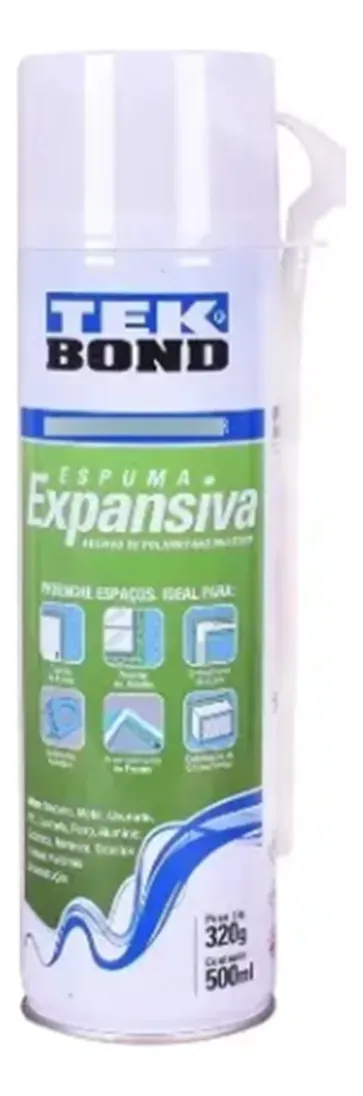 Espuma Expansiva Tek Bond 500ml Cor Branco Tekbond Tek Bond 500ml Branco 4