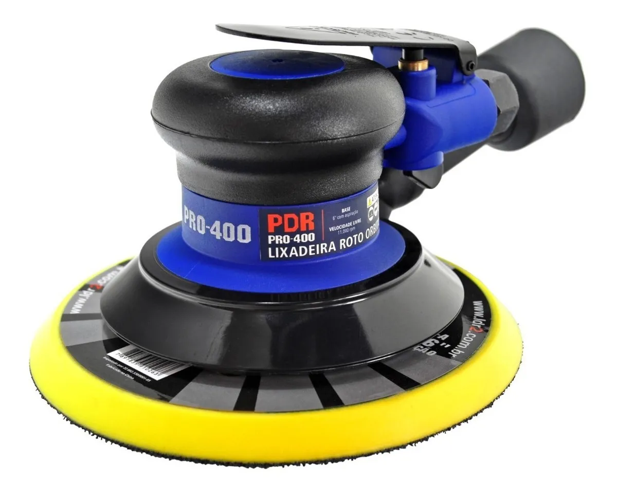 Lixadeira Pneumática Roto Orbital 6 Profissional Pro-400 Azul/preto