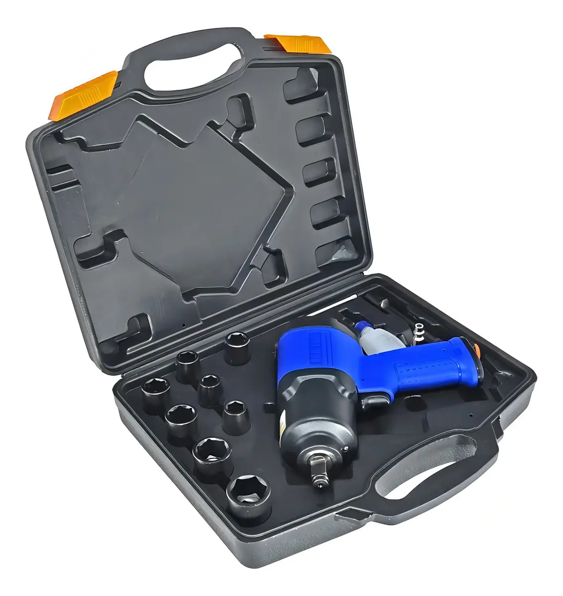 Chave De Impacto Pneumática 1/2 Pdr Pro-160k 7500 Rpm 8 Soquetes Azul 3