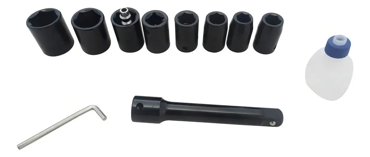 Chave De Impacto Pneumática 1/2 68kg Pro-150k C/ Kit - Pdr 3