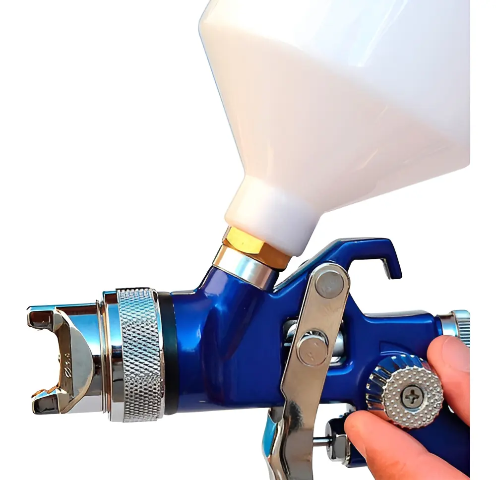 Pistola De Pintura Profissional Hvlp 600ml 1.4mm Pdr Pro-550 Azul 5