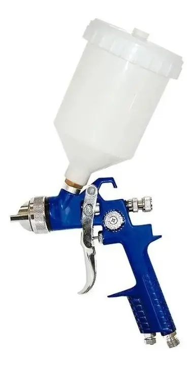 Pistola De Pintura Profissional Hvlp 600ml 1.4mm Pdr Pro-550 Azul 4