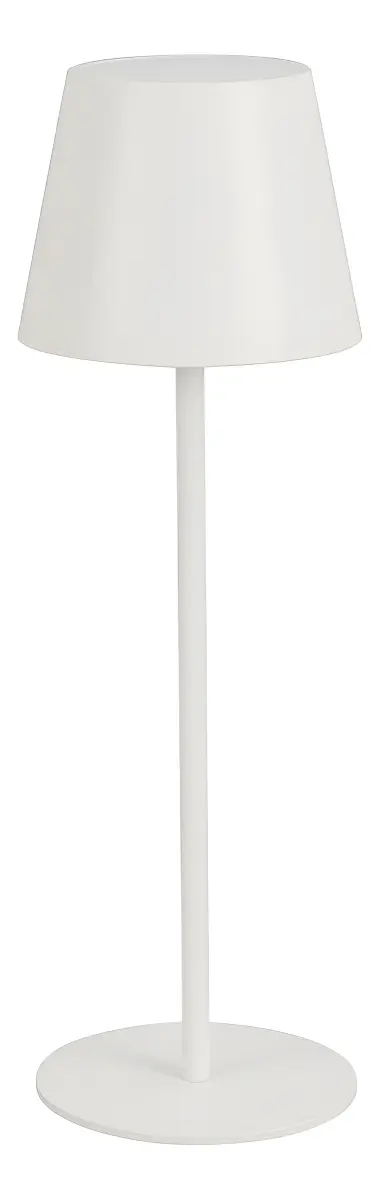 Luminária Abajur Mesa Led Gaya Dimerizável Sem Fio Recarregável Cor Branco 2