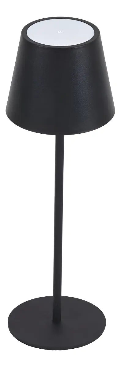 Luminária Abajur Mesa Led Dimerizável Sem Fio Recarregável Cor Da Estrutura Preto 127/220v 2