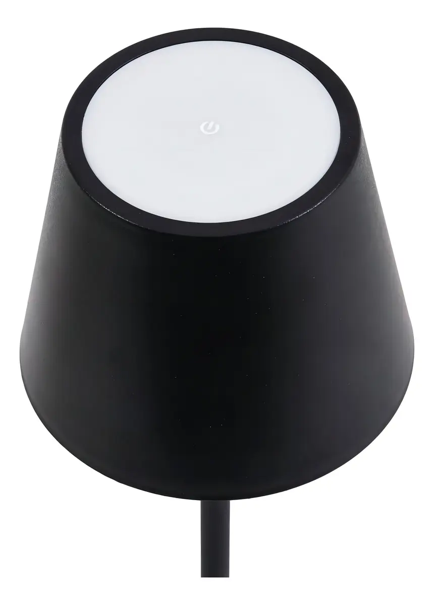 Luminária Abajur Mesa Led Dimerizável Sem Fio Recarregável Cor Da Estrutura Preto 127/220v 3