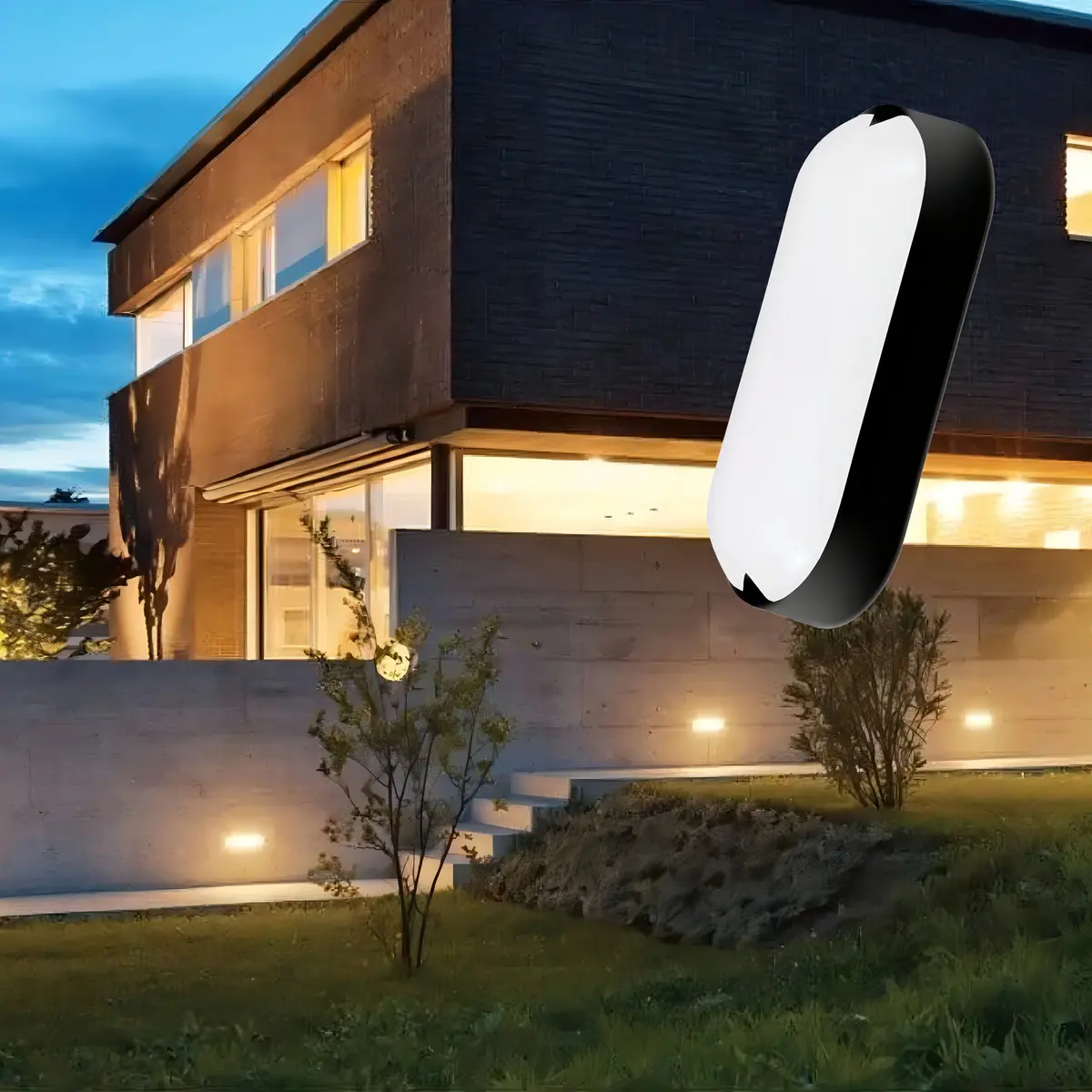 Arandela Tartaruga Led Preta 12w Branco Frio 6000k Ip65 Gaya Cor Preto 110v/220v