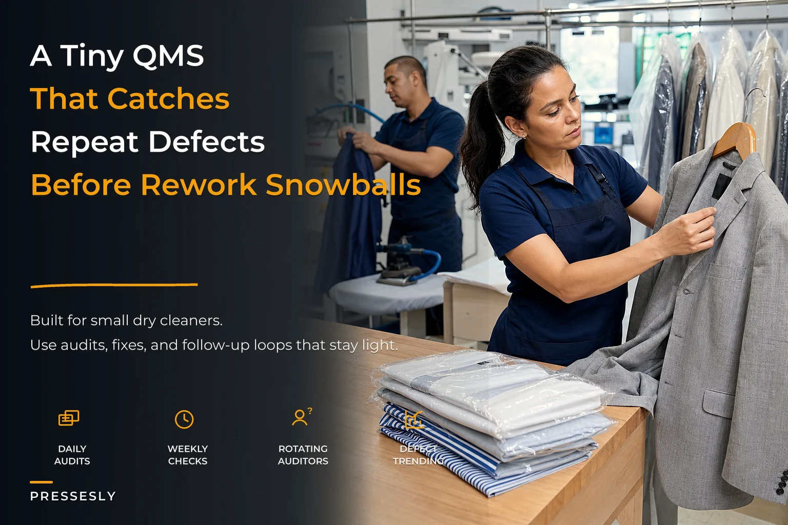 A Lightweight QMS That Stops Repeat Garment Defects in Small Dry‑Cleaning Shops