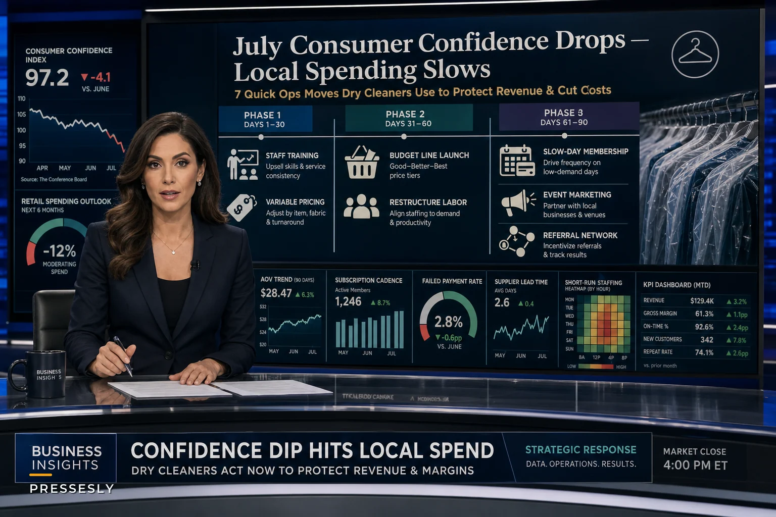 After July's Consumer Confidence Dip: 7 Quick Operations Moves Dry Cleaners Can Use to Protect Revenue and Cut Costs