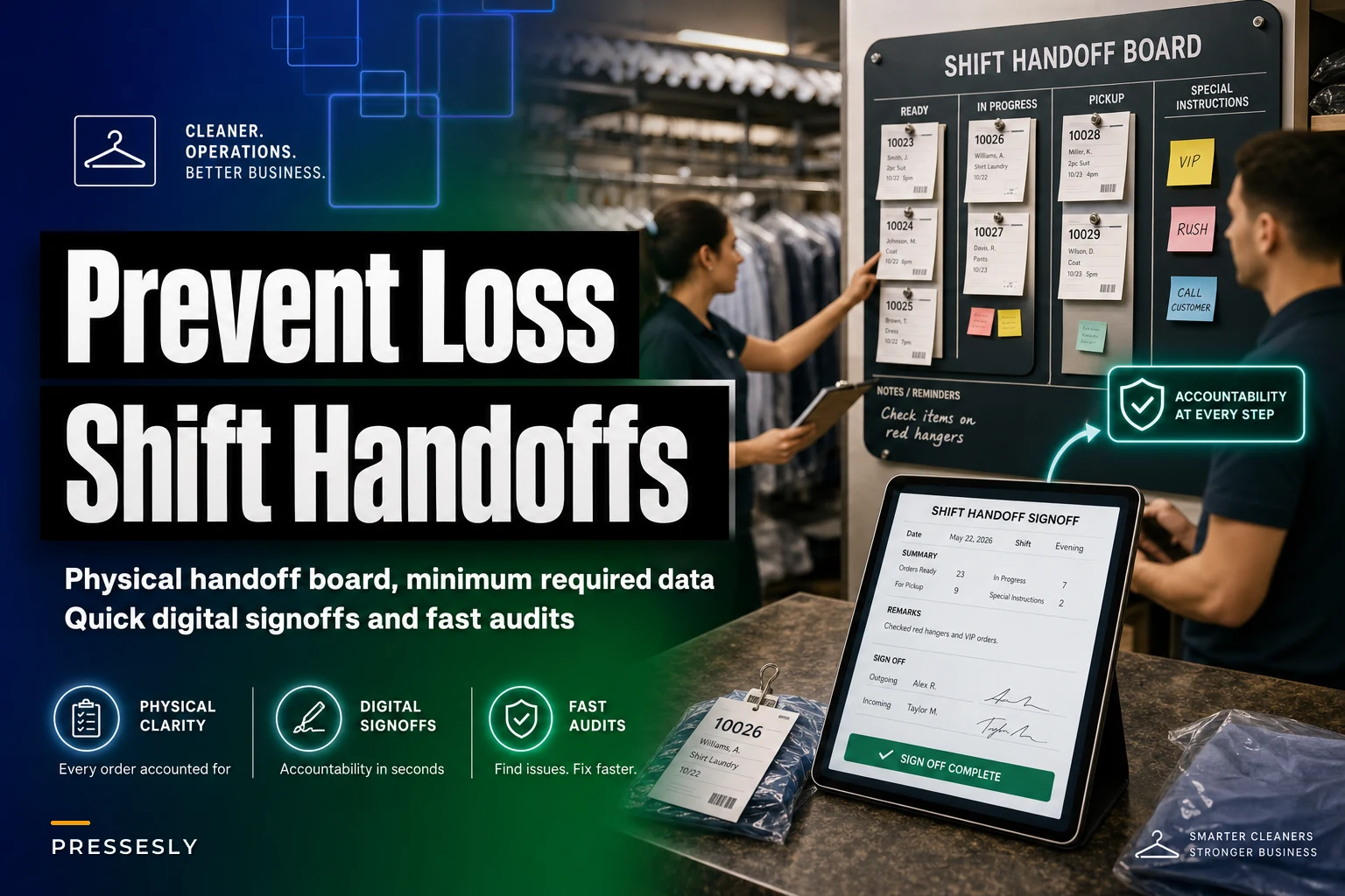Cross‑Shift Handoffs That Prevent Lost Orders: Physical Boards, Quick Digital Signoffs and Fast Audits