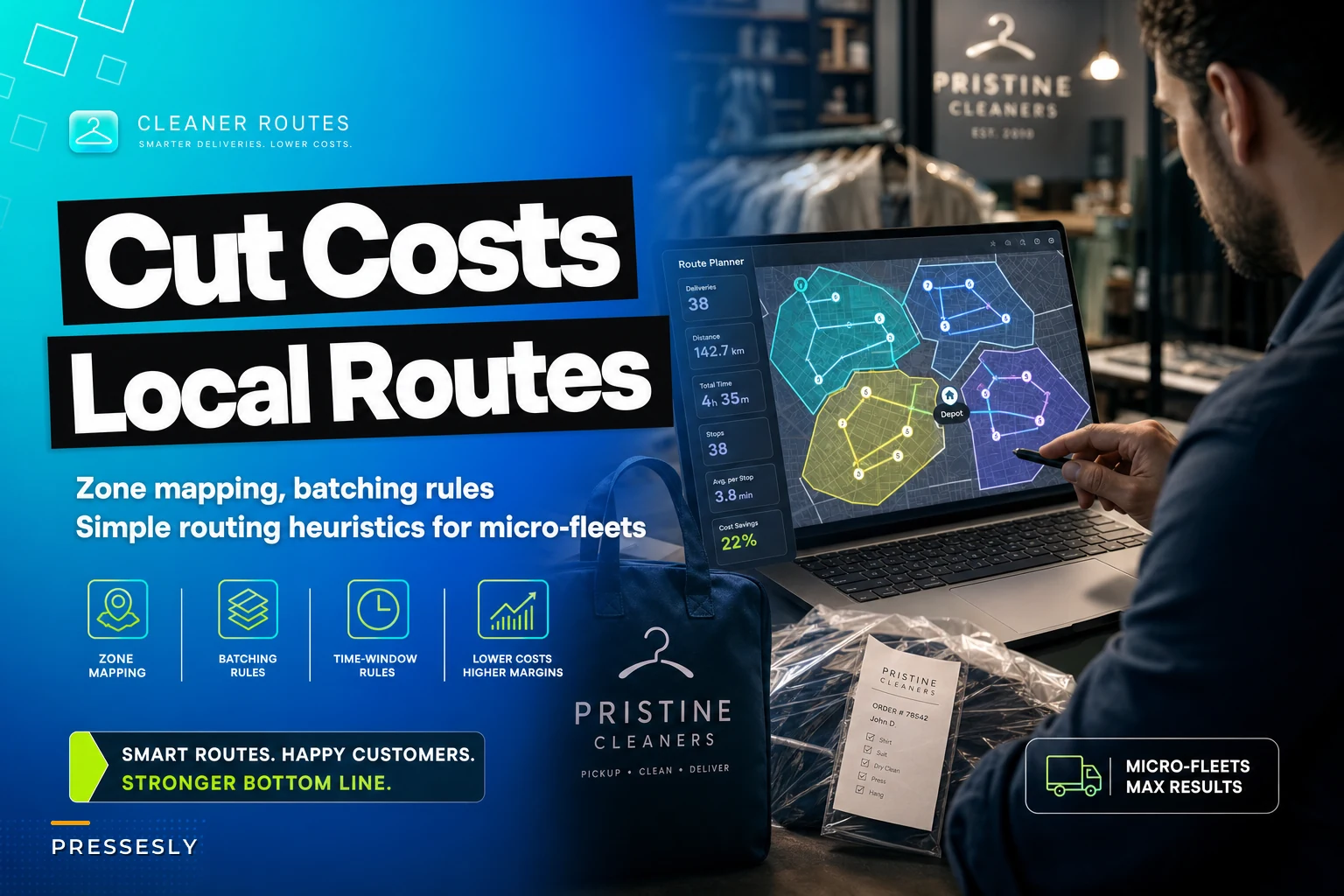 Cut Delivery Costs with Local Route Heuristics: Zone Mapping, Batching and Time-Window Rules for Small Fleets
