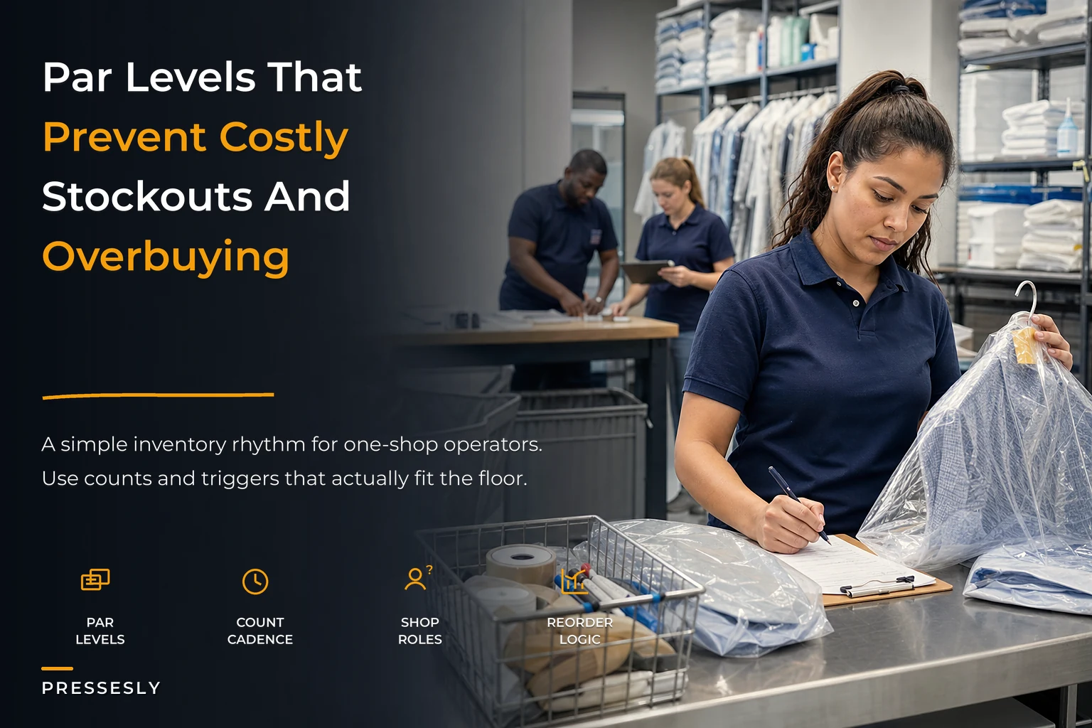 How a Simple Par-Level Inventory System Cuts Costs for Single-Location Dry Cleaners
