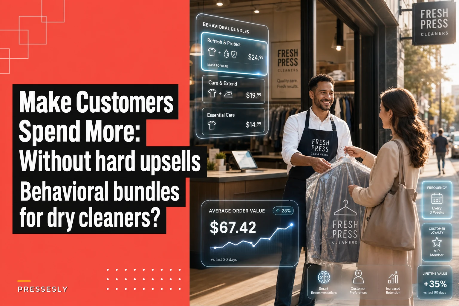 Make Customers Spend More Without Hard Upsells: Behaviorally Framed Service Bundles for Dry Cleaners