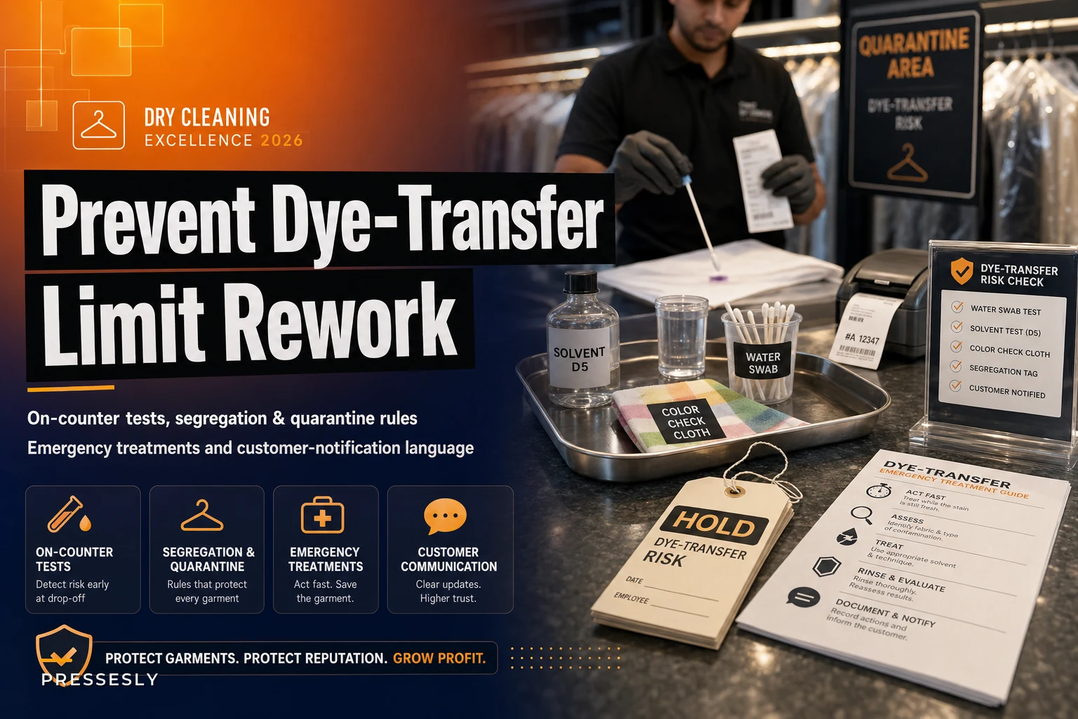 Prevent Dye‑Transfer Incidents: On‑Counter Tests, Segregation Rules and Emergency Treatments