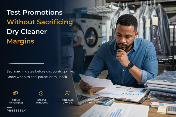 Promotion Experiment Rules That Protect Margins at Dry Cleaners