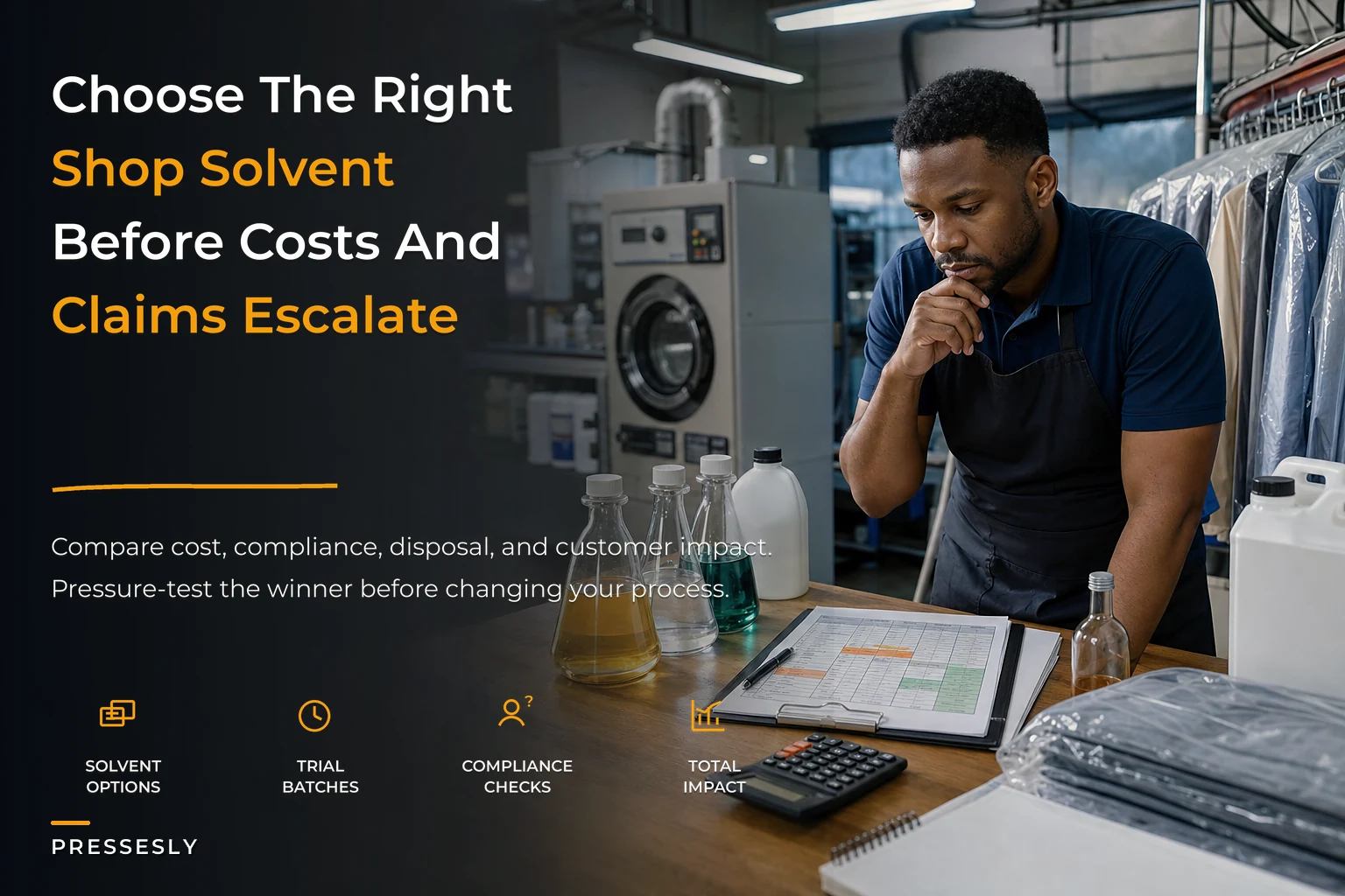 Solvent Decision Matrix for Small‑Shop Dry Cleaners