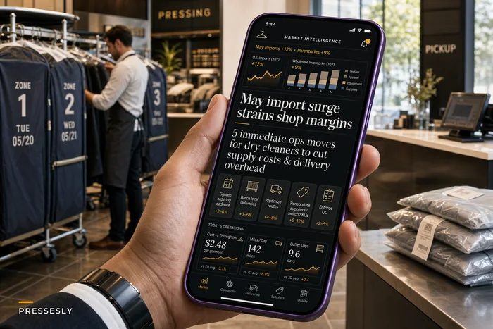 When Imports Spike: 5 Operational Moves Dry Cleaners Can Use to Cut Supply Costs and Delivery Overhead