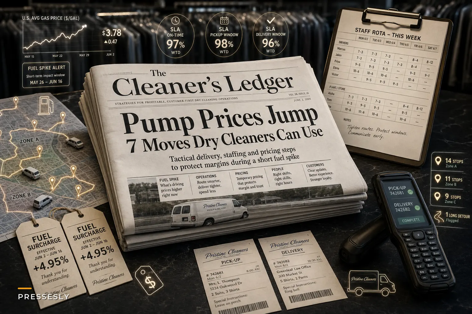 When Pump Prices Jump: 7 Immediate Delivery, Staffing and Pricing Moves Dry Cleaners Should Use