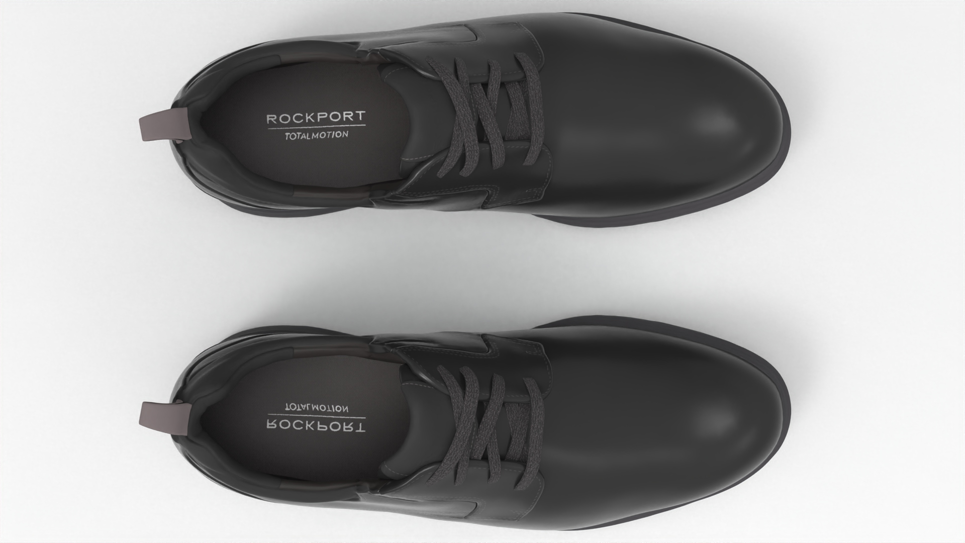 rockport total motion black shoes - fbx Props 3D model ZIP render image 5
