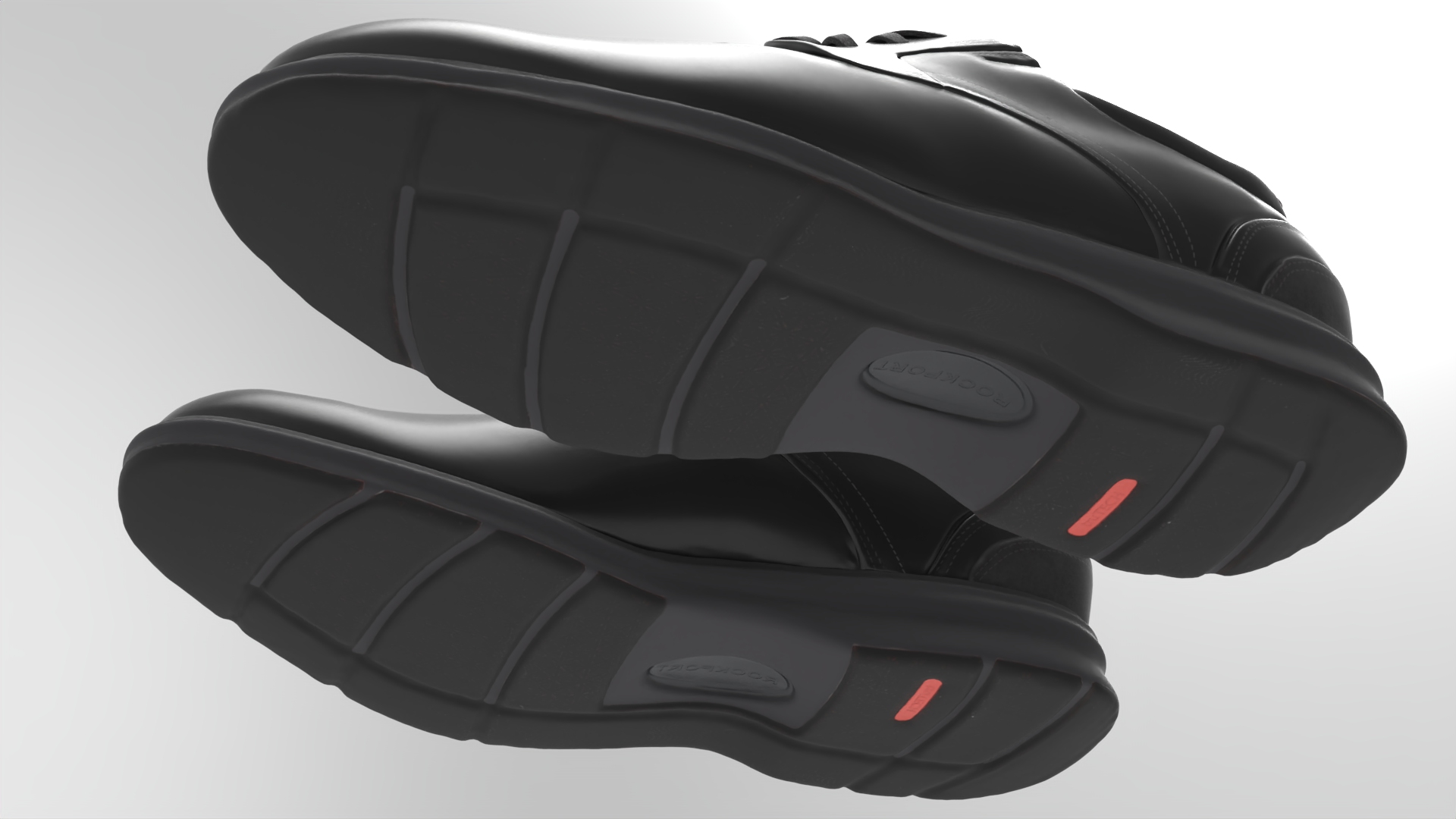 rockport total motion black shoes - fbx Props 3D model ZIP render image 7