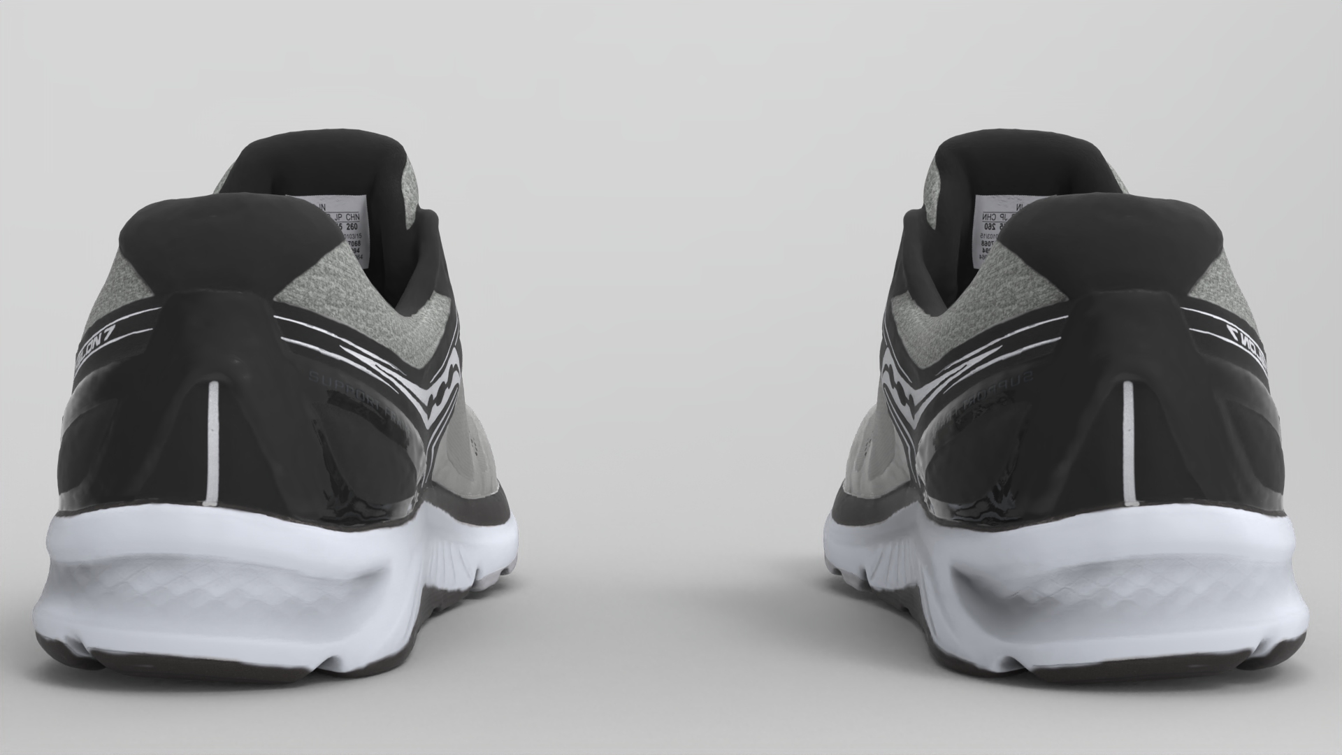 Saucony echelon Tracking shoes - fbx Props 3D model ZIP render image 3