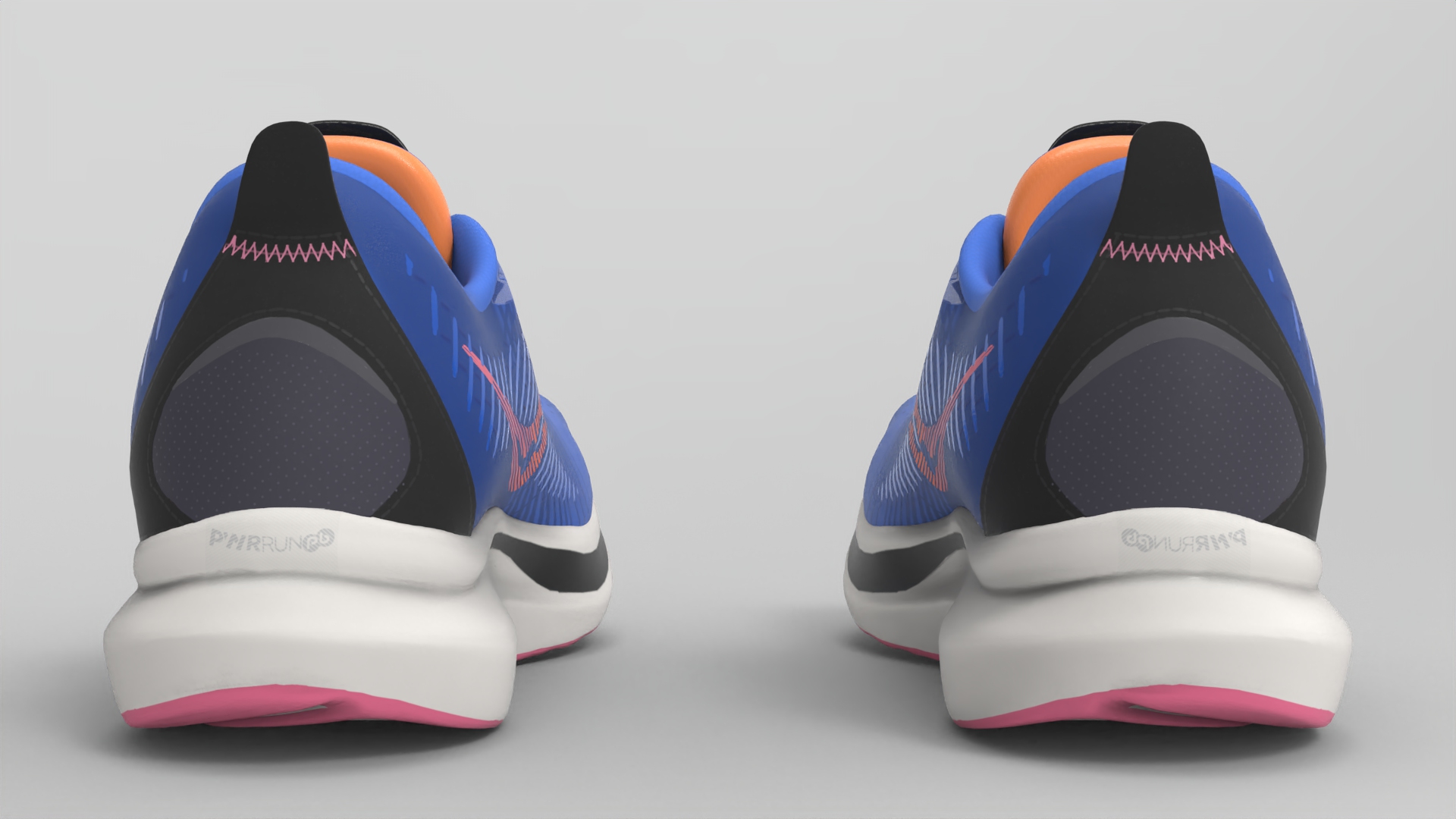 Soueony Running shoes - fbx Props 3D model ZIP render image 3