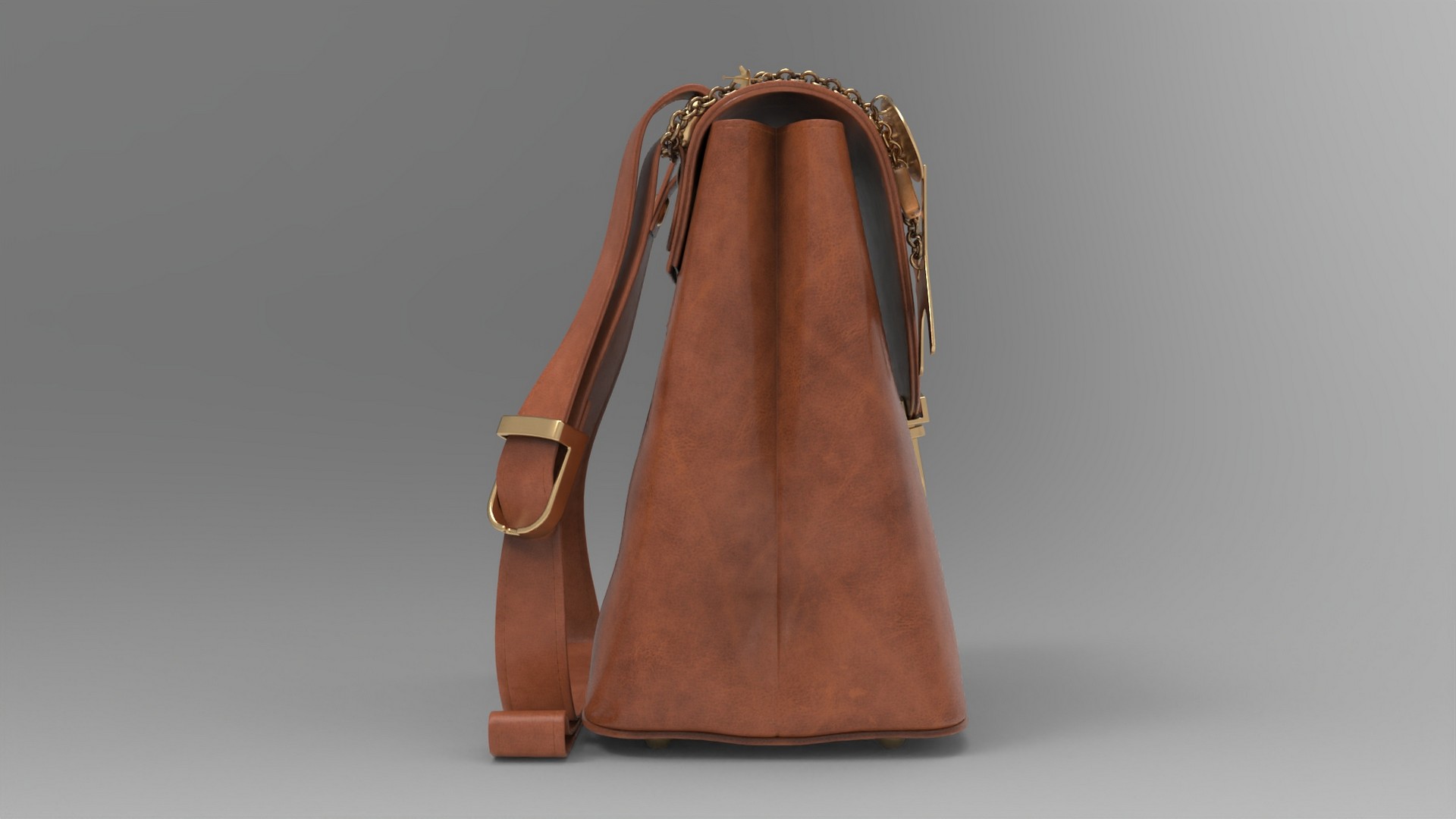 Handbag Purse Model 018 - fbx Props 3D model ZIP render image 5
