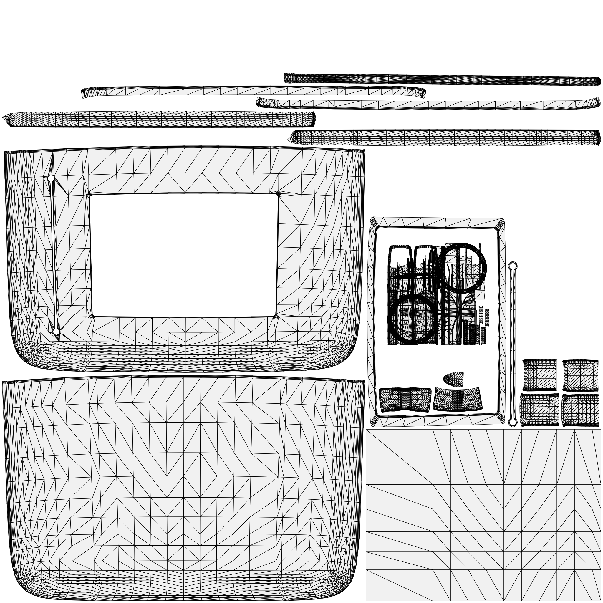 Handbag Purse Model 027 - fbx Props 3D model ZIP render image 8