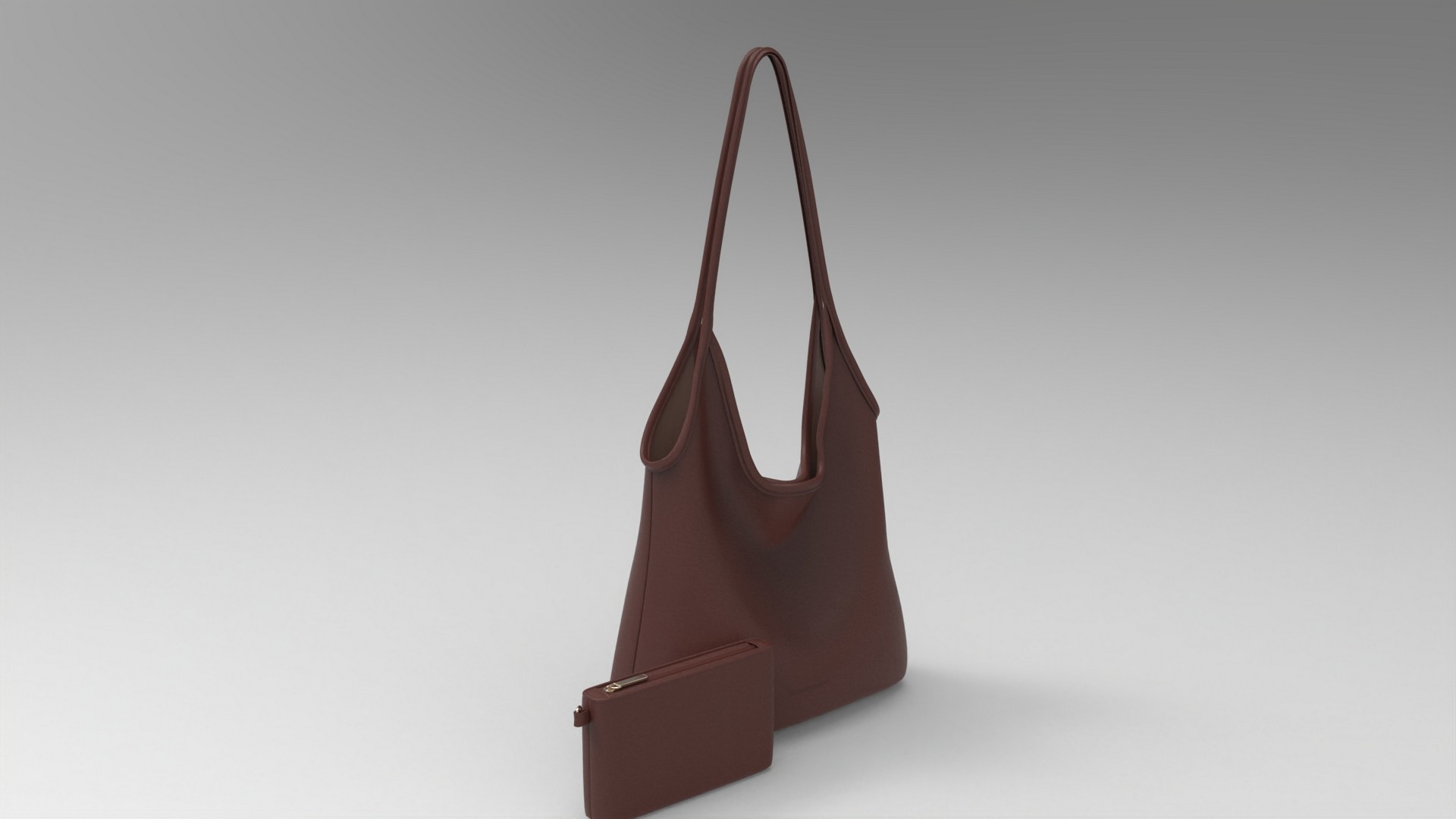 Handbag Purse Model 031 - fbx Props 3D model ZIP render image 1