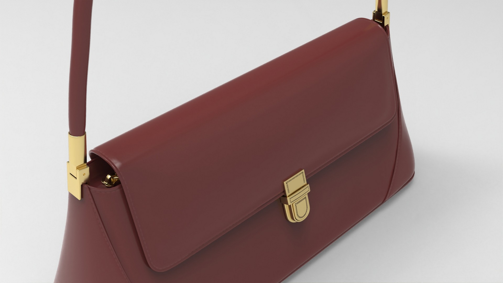 Handbag Purse Model 040 - fbx Props 3D model ZIP render image 2