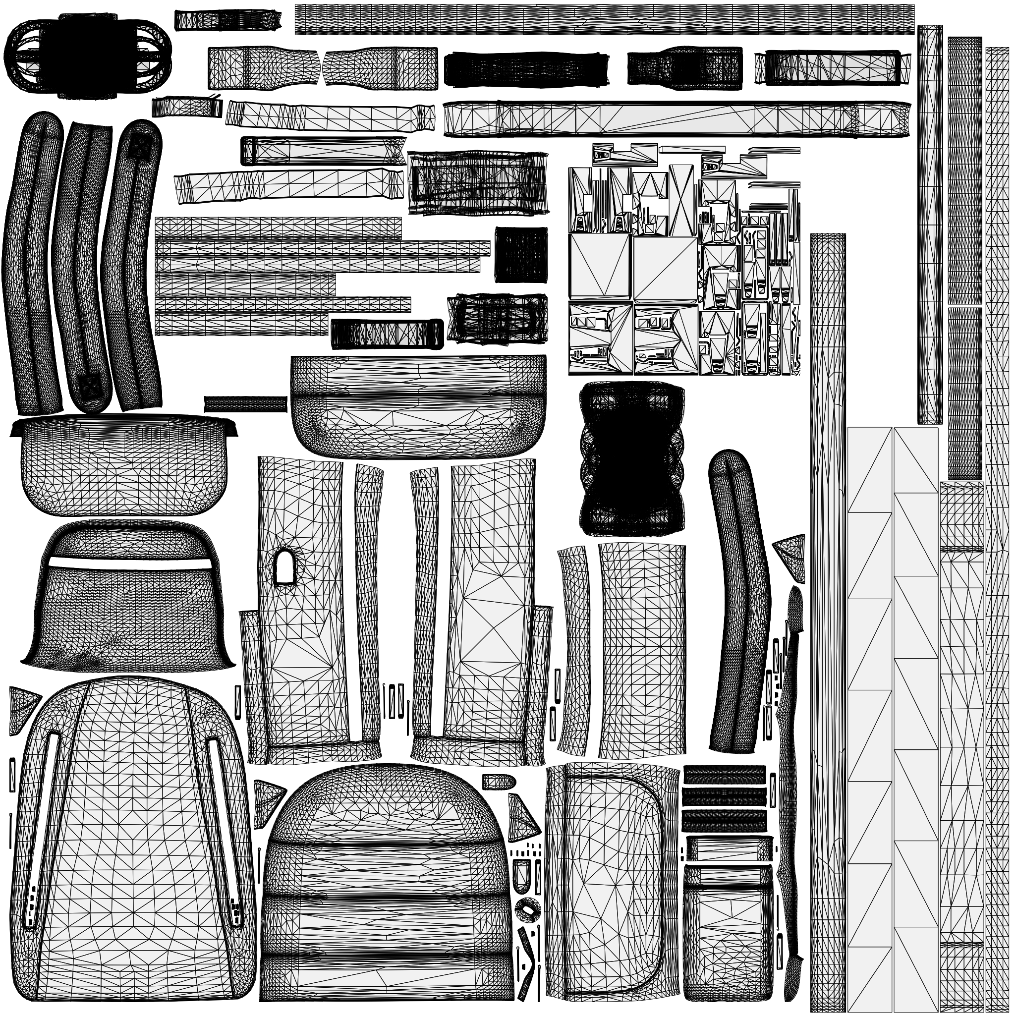 Backpack Model Game Ready 002 - fbx Props 3D model ZIP render image 9