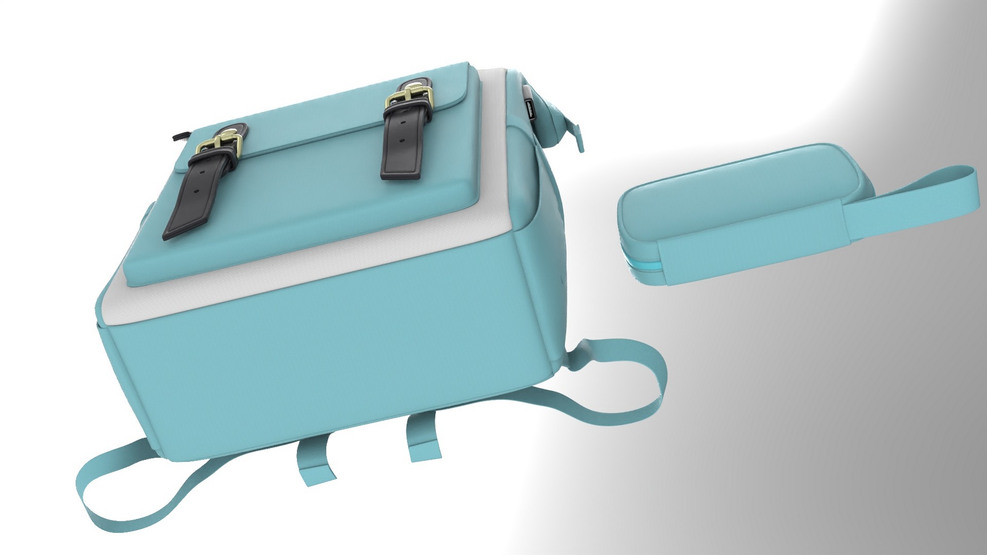 Backpack Model Game Ready 010 - fbx Props 3D model ZIP render image 8