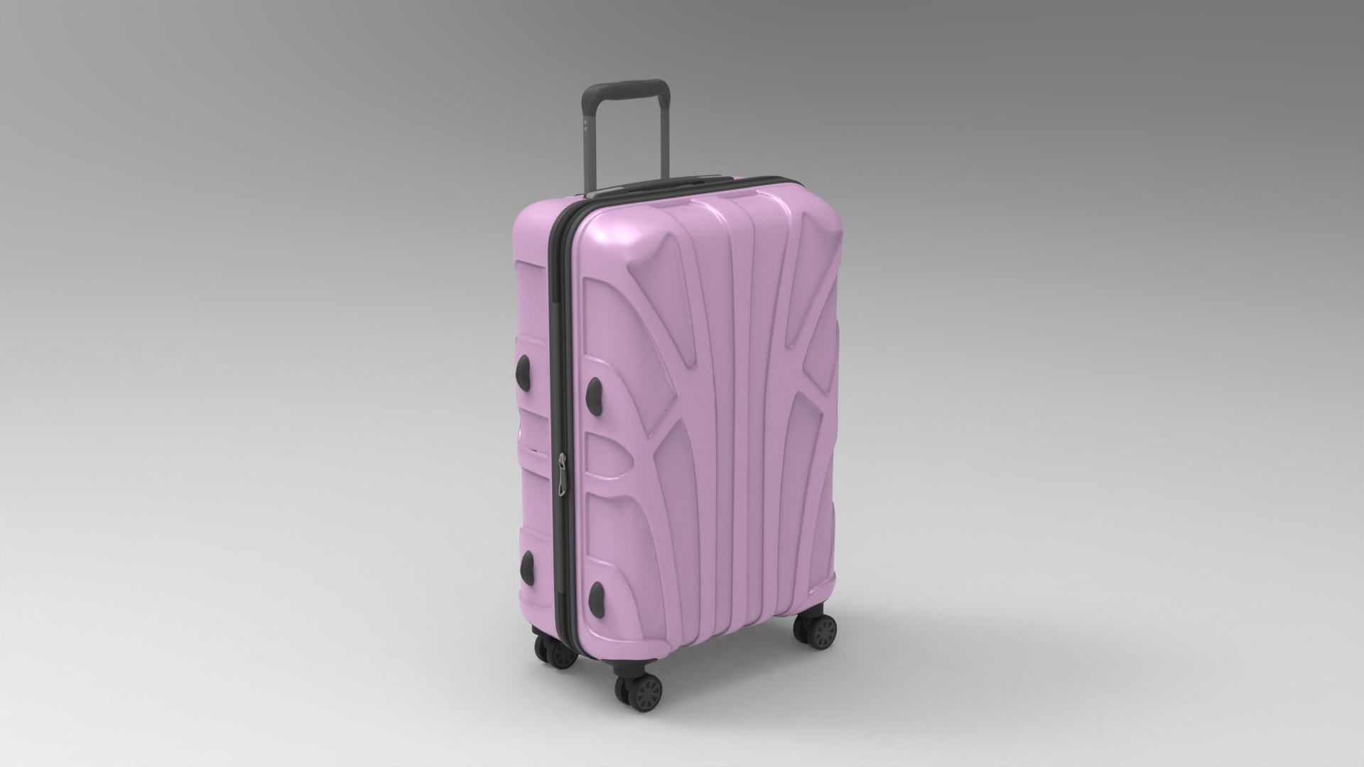 Travel Bag Luggage 015 - fbx Props 3D model ZIP render image 1