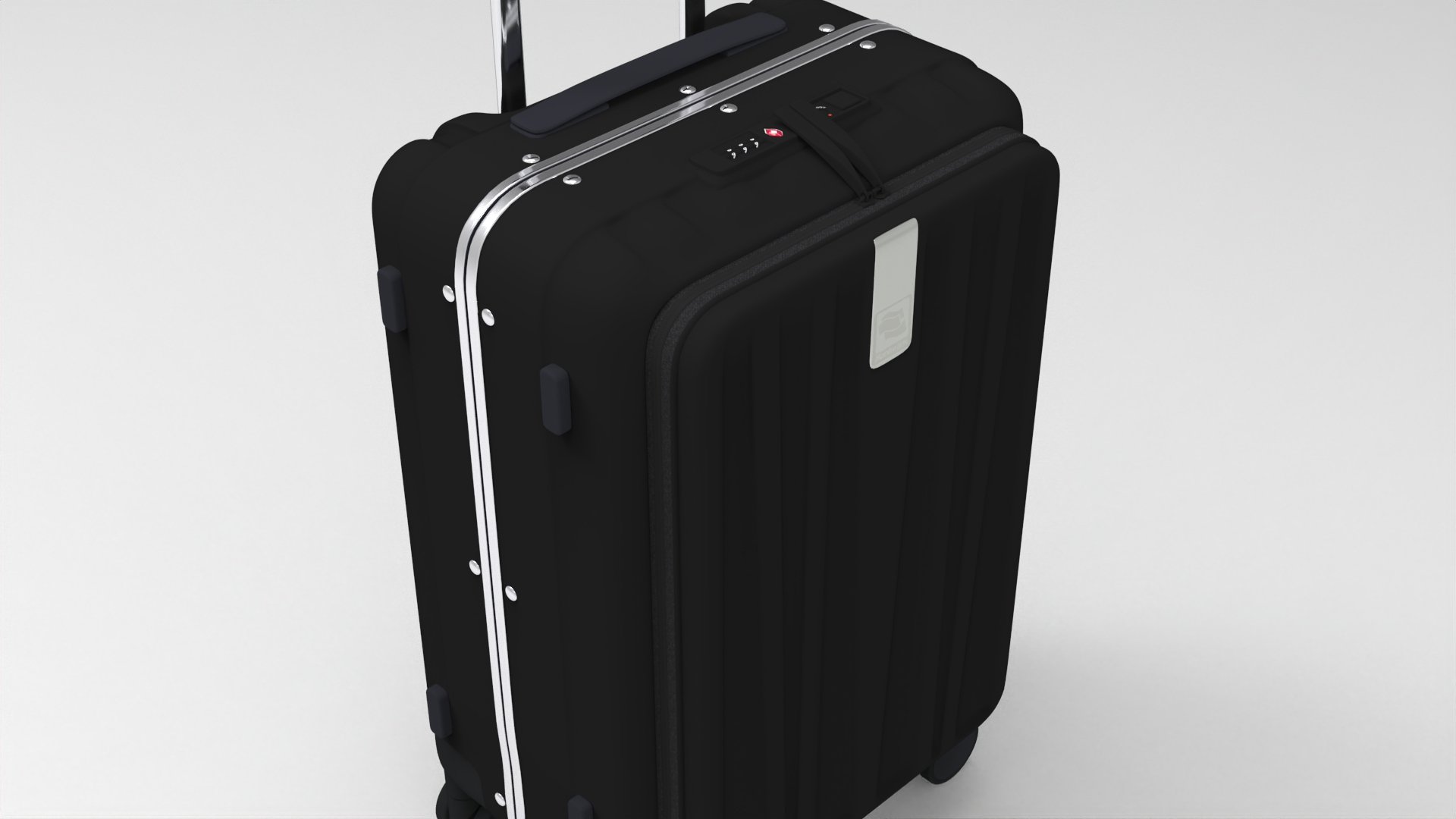 Travel Bag Luggage 019 - fbx Props 3D model ZIP render image 2