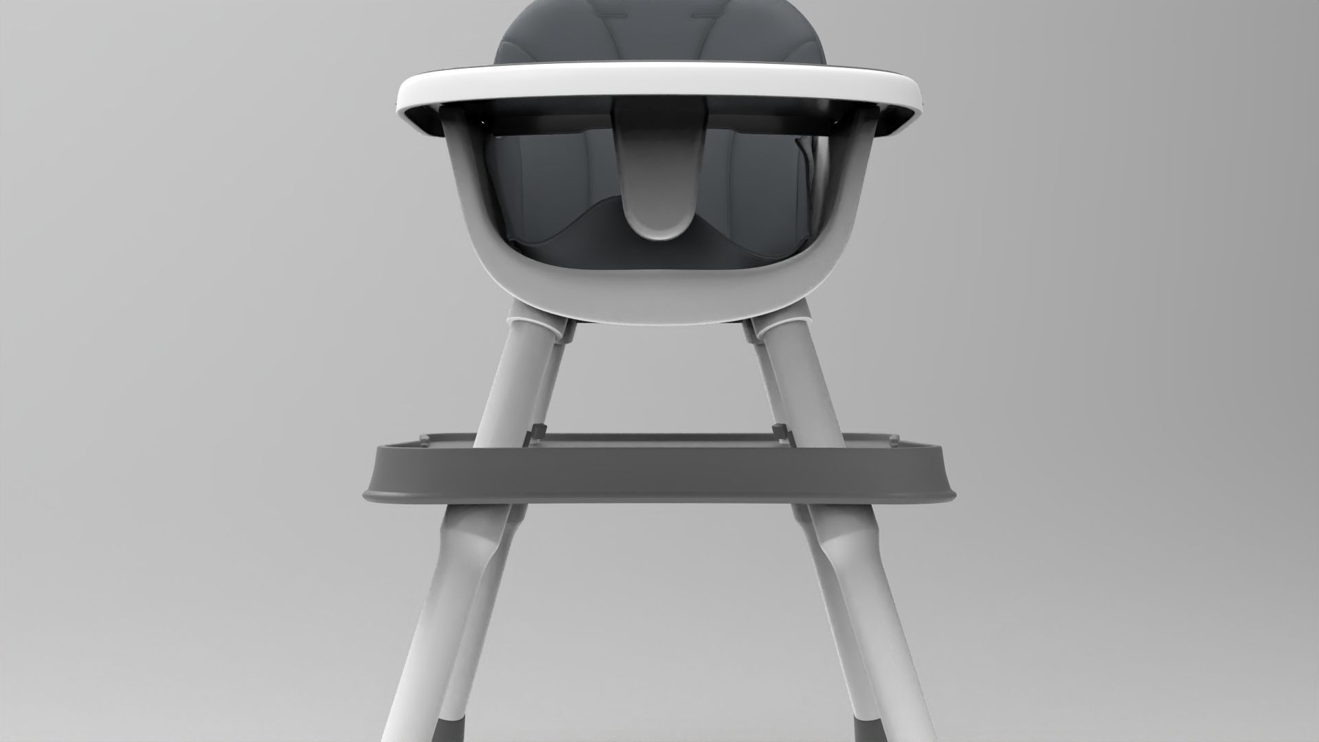 baby high chair - fbx Furniture 3D model ZIP render image 3