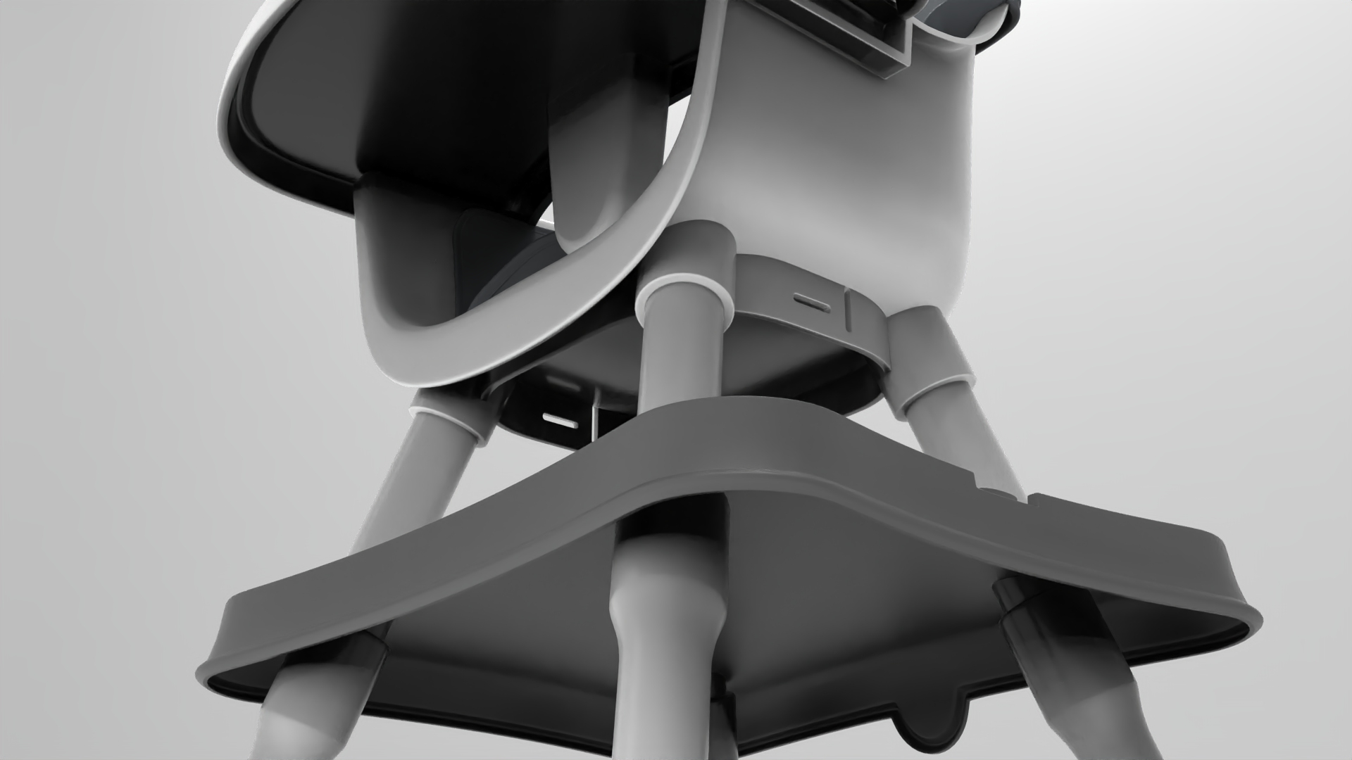 baby high chair - fbx Furniture 3D model ZIP render image 6
