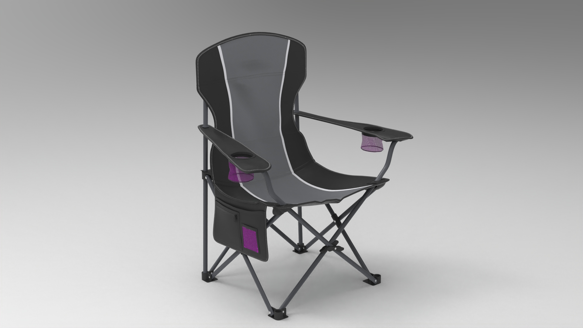 Camping Folding Chair002 - fbx Furniture 3D model ZIP render image 1