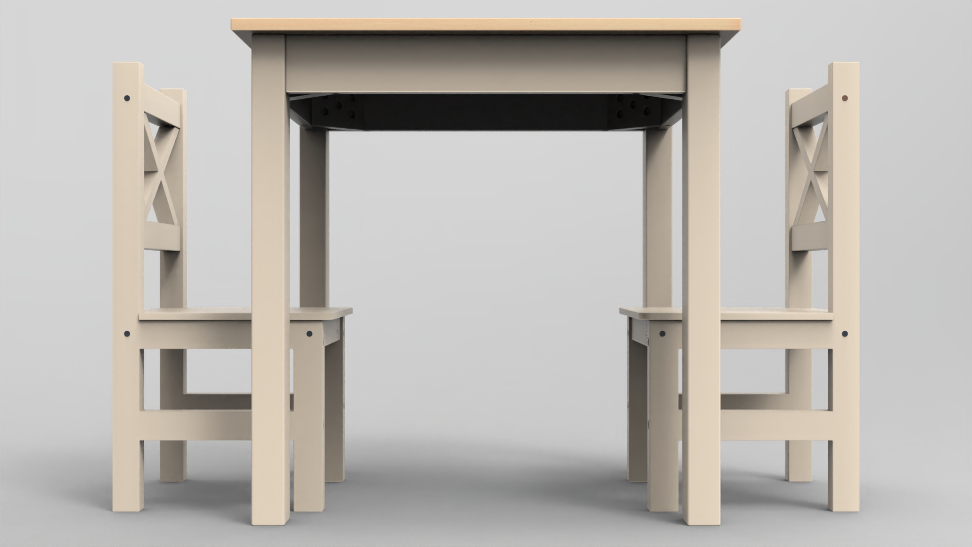 coffee table and chair - fbx Furniture 3D model ZIP render image 5