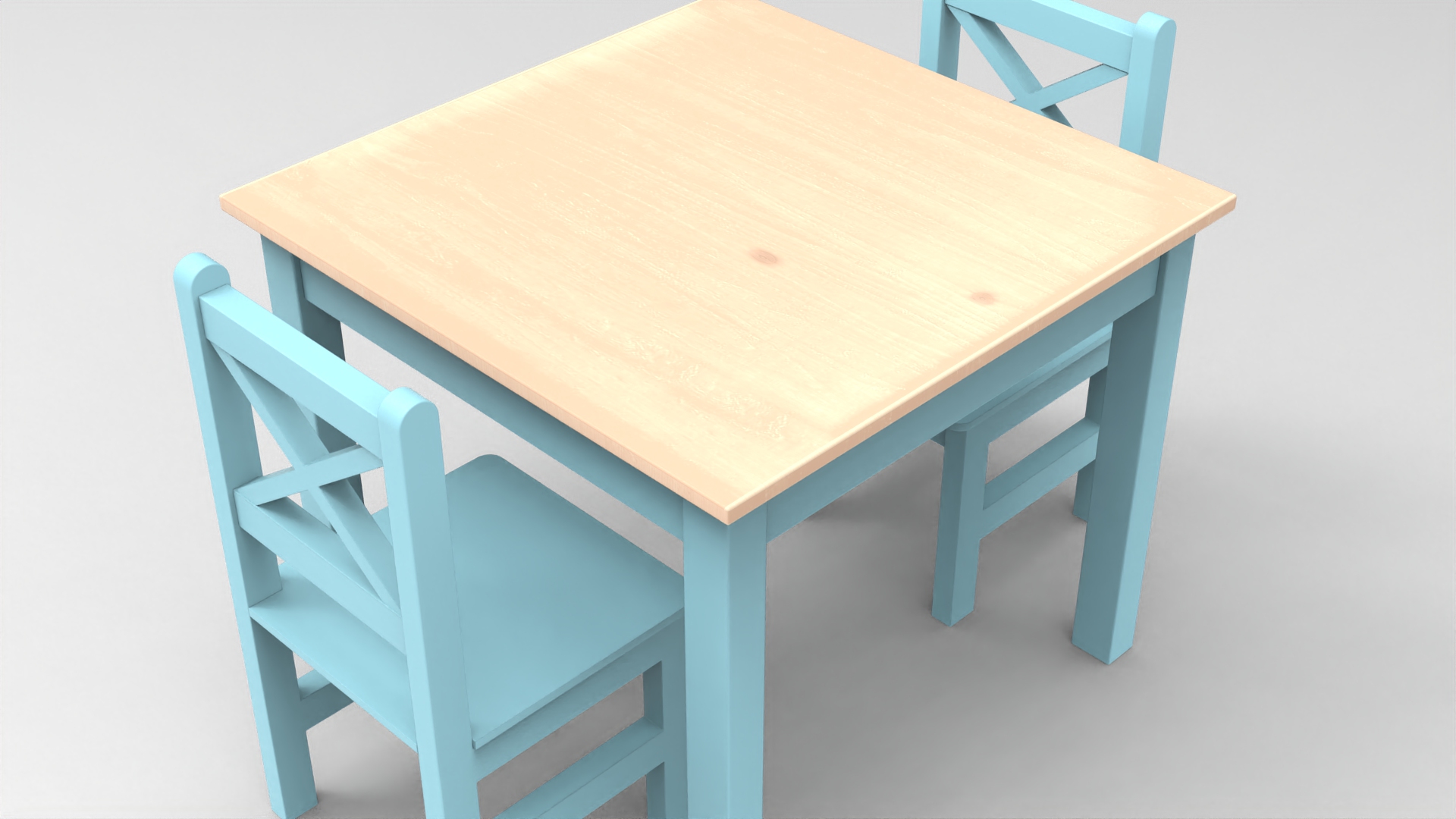 coffee table and chair 001 - fbx Furniture 3D model ZIP render image 2