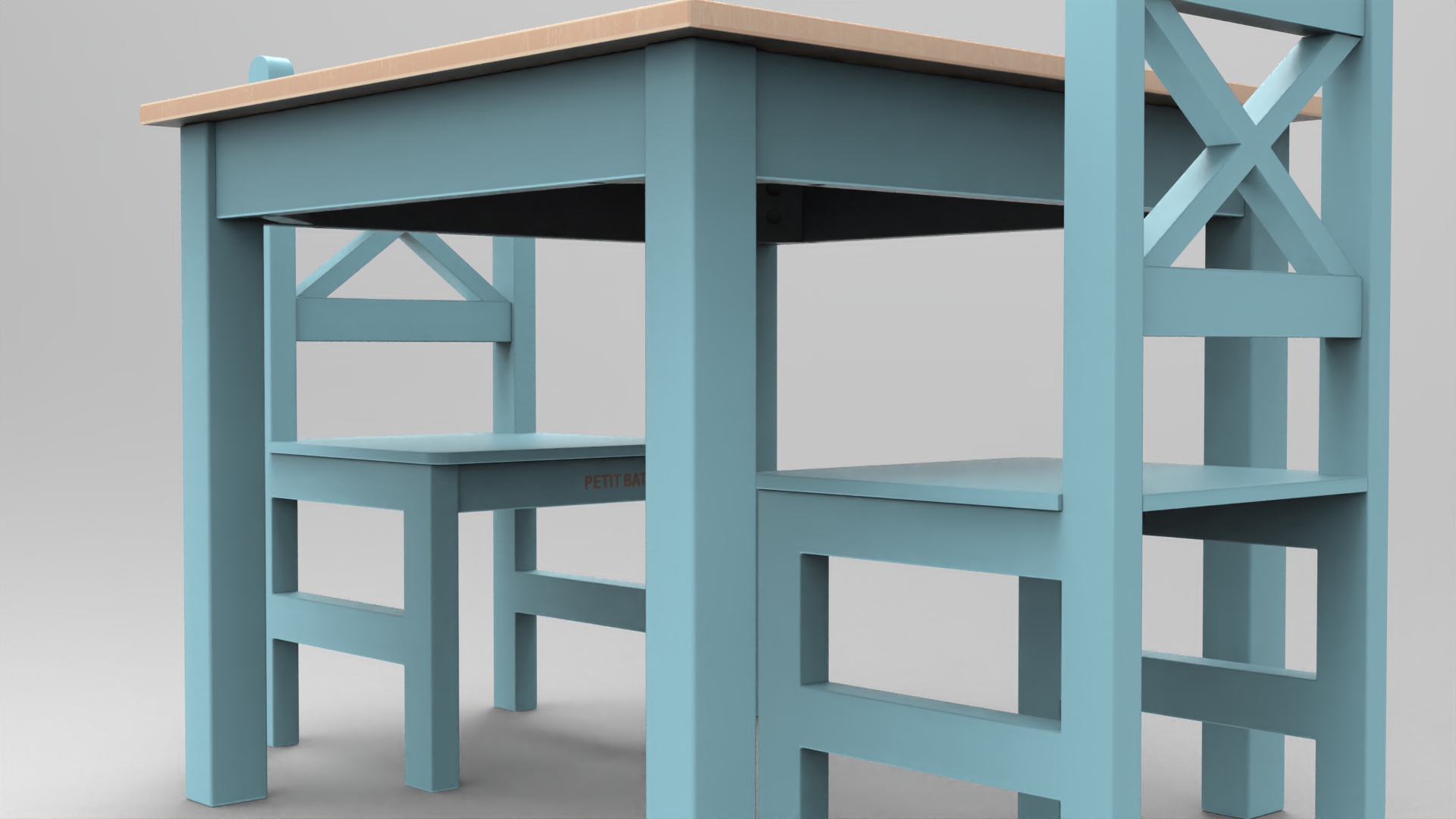 coffee table and chair 001 - fbx Furniture 3D model ZIP render image 7
