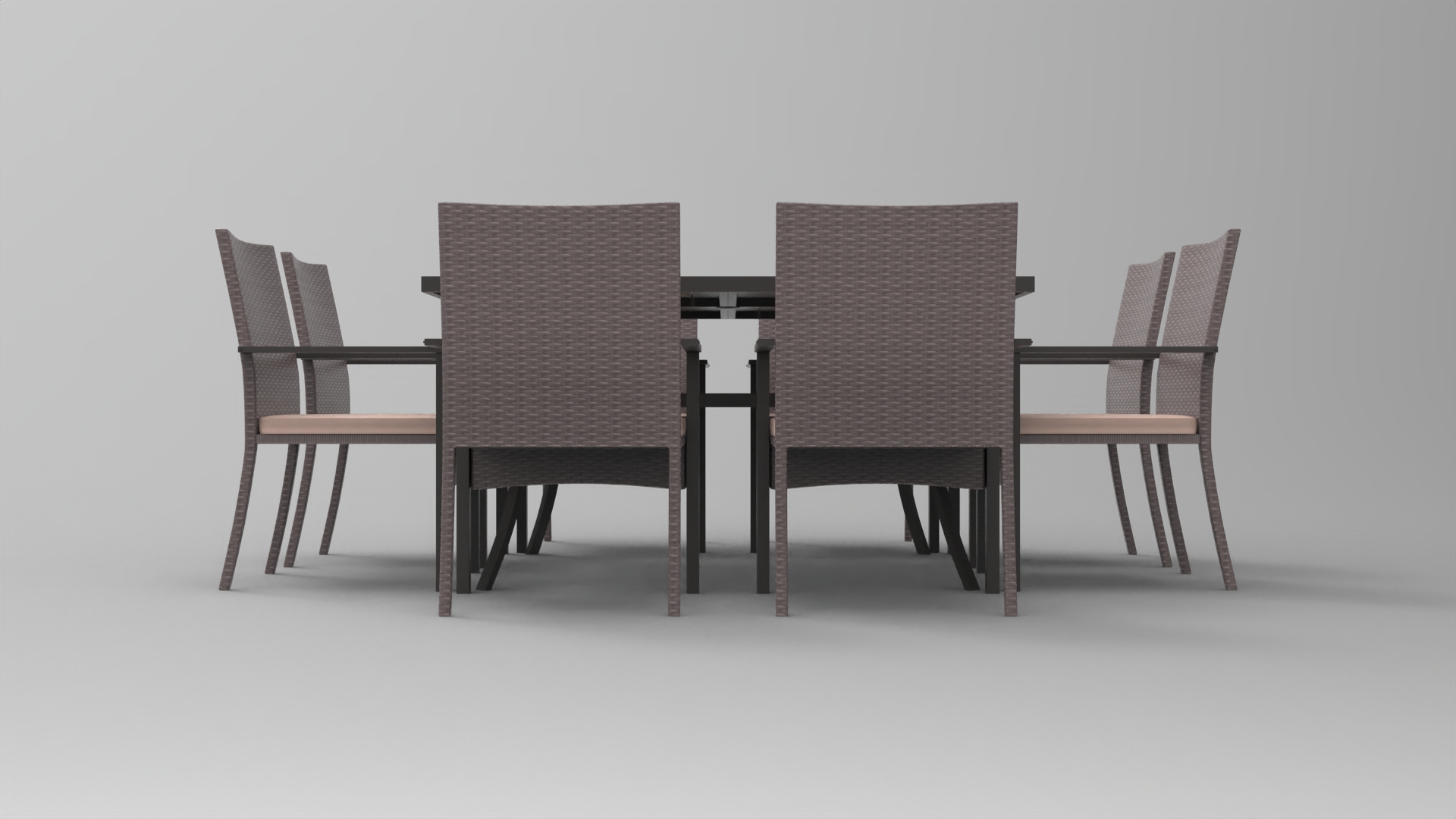 dining table - fbx Furniture 3D model ZIP render image 3