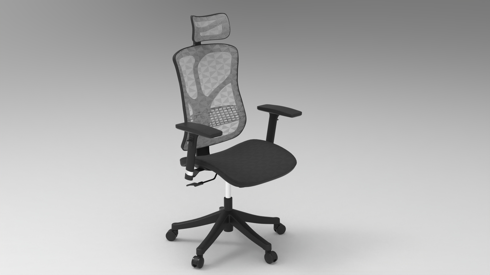 gaming chair - fbx Furniture 3D model ZIP render image 1