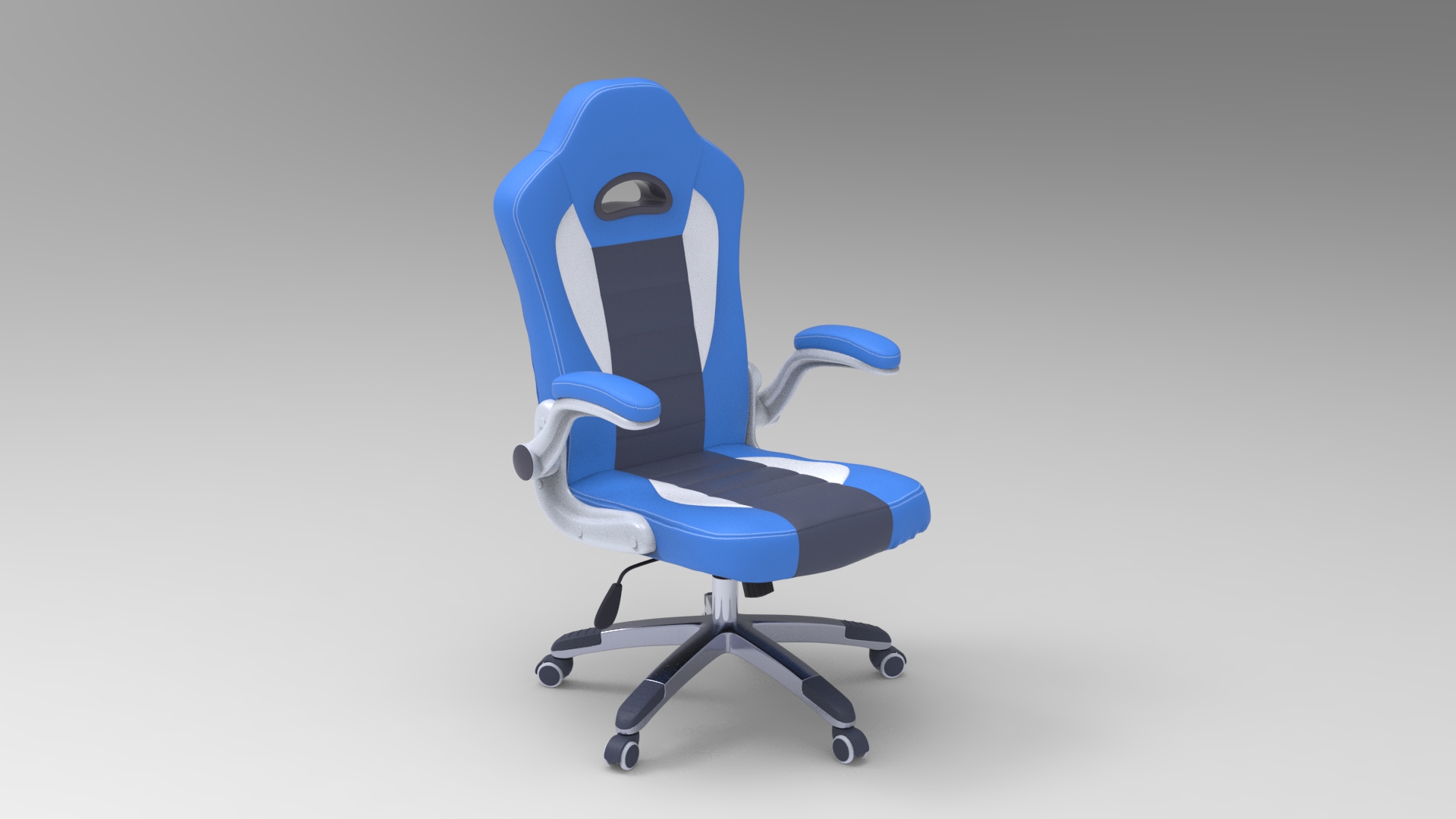 gaming chair 005 - fbx Furniture 3D model ZIP render image 1