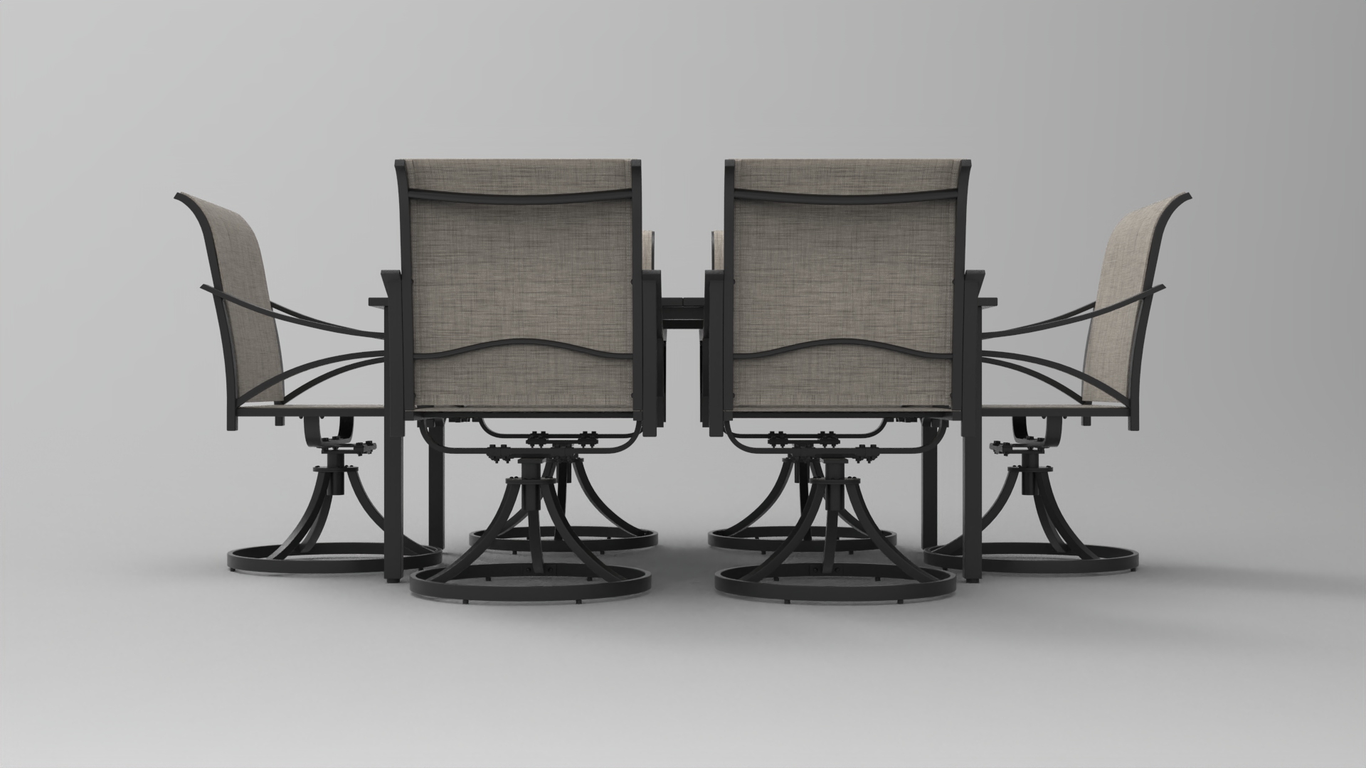 office table and chair - fbx Furniture 3D model ZIP render image 3