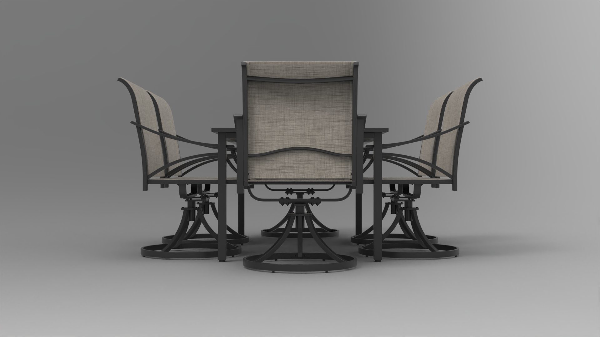 office table and chair - fbx Furniture 3D model ZIP render image 4