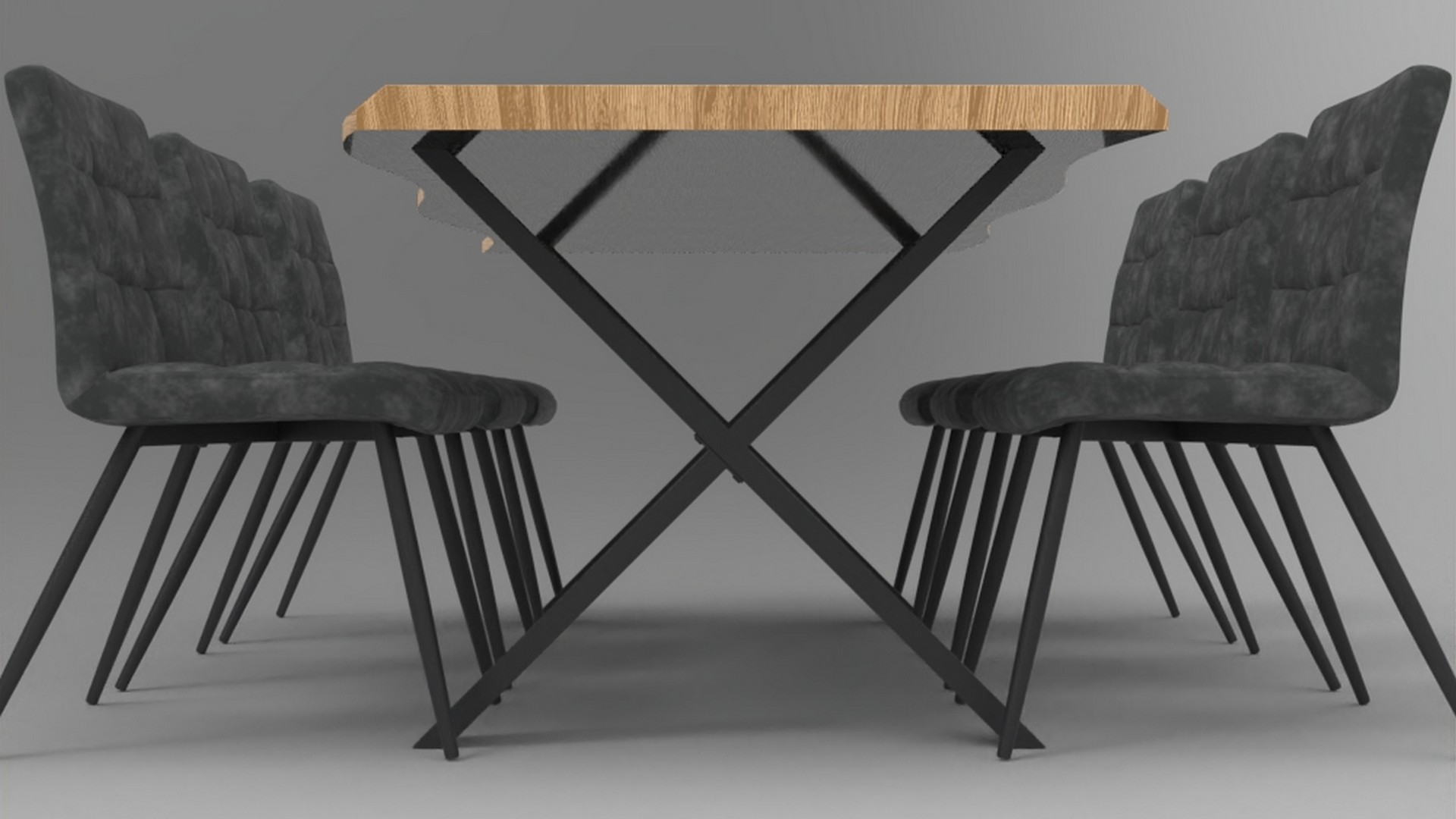 dining Table fbx Furniture 3D model ZIP render image 2