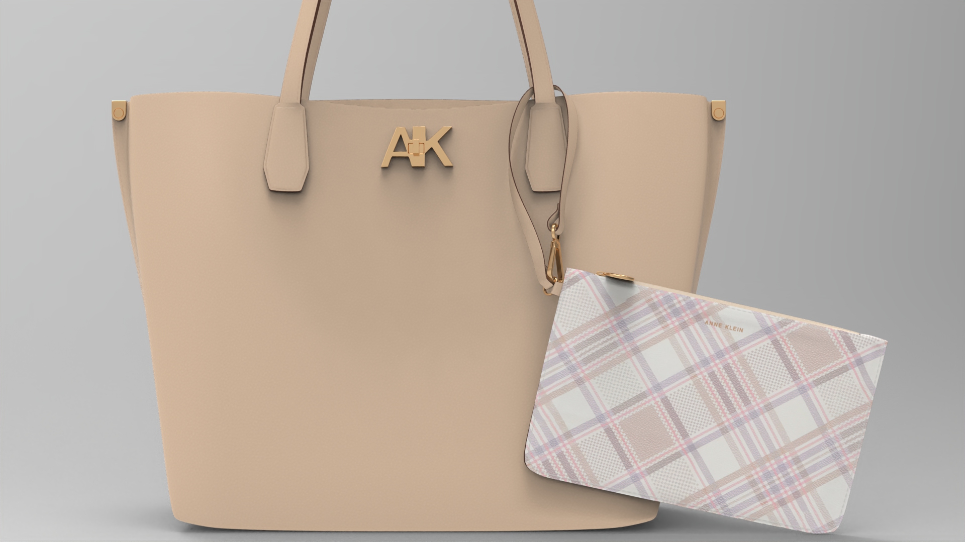 Bepurse Beige Leather Fashion 3D model ZIP gallery render 3