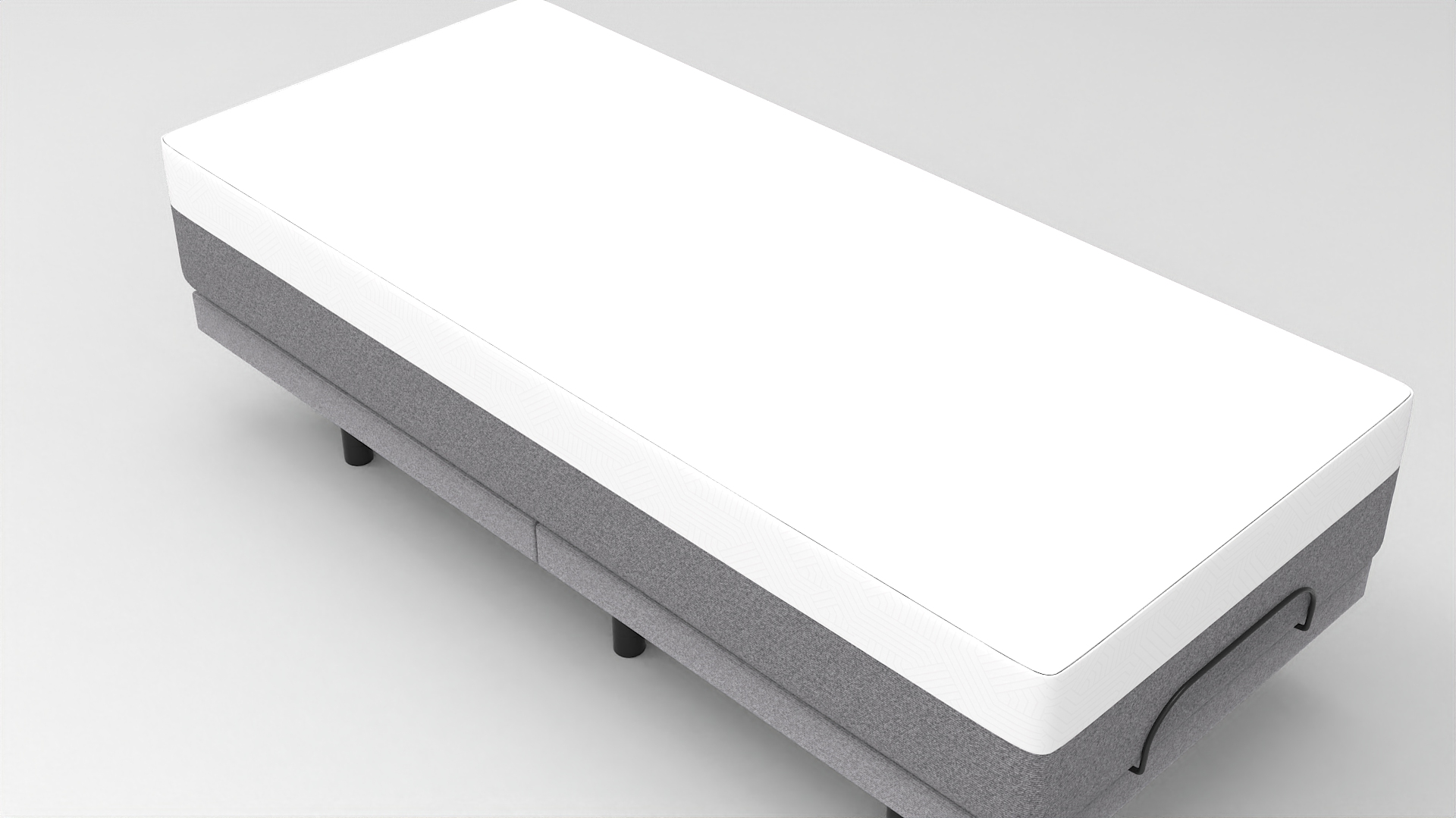 Mattress Fabric Gray Furniture 3D model ZIP render image 2
