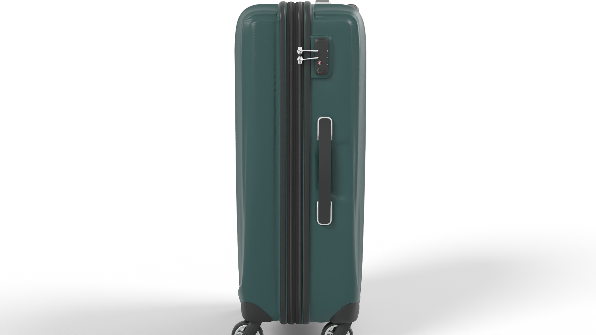 Luggage Green Hardshell Fashion 3D model ZIP render image 3