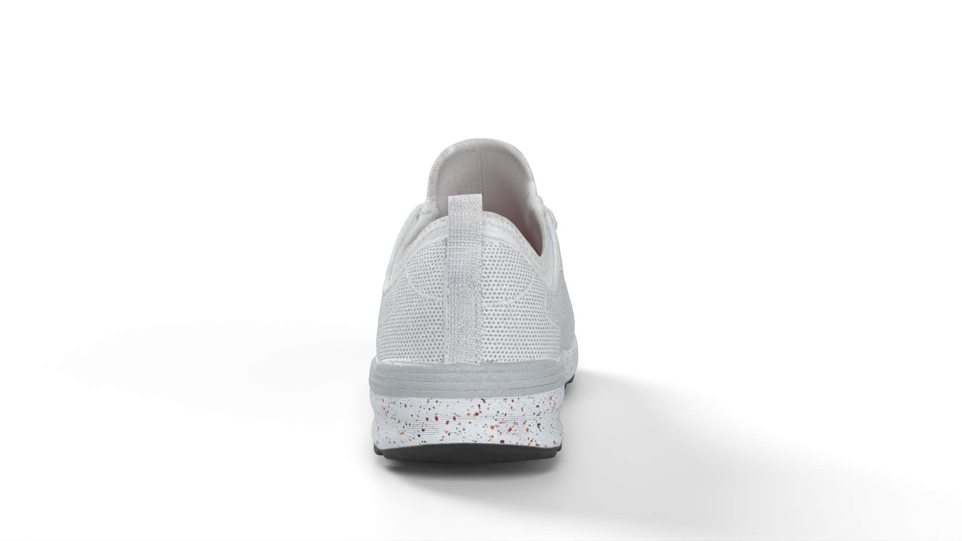 Sneaker White Knit Shoes 3D model ZIP render image 5